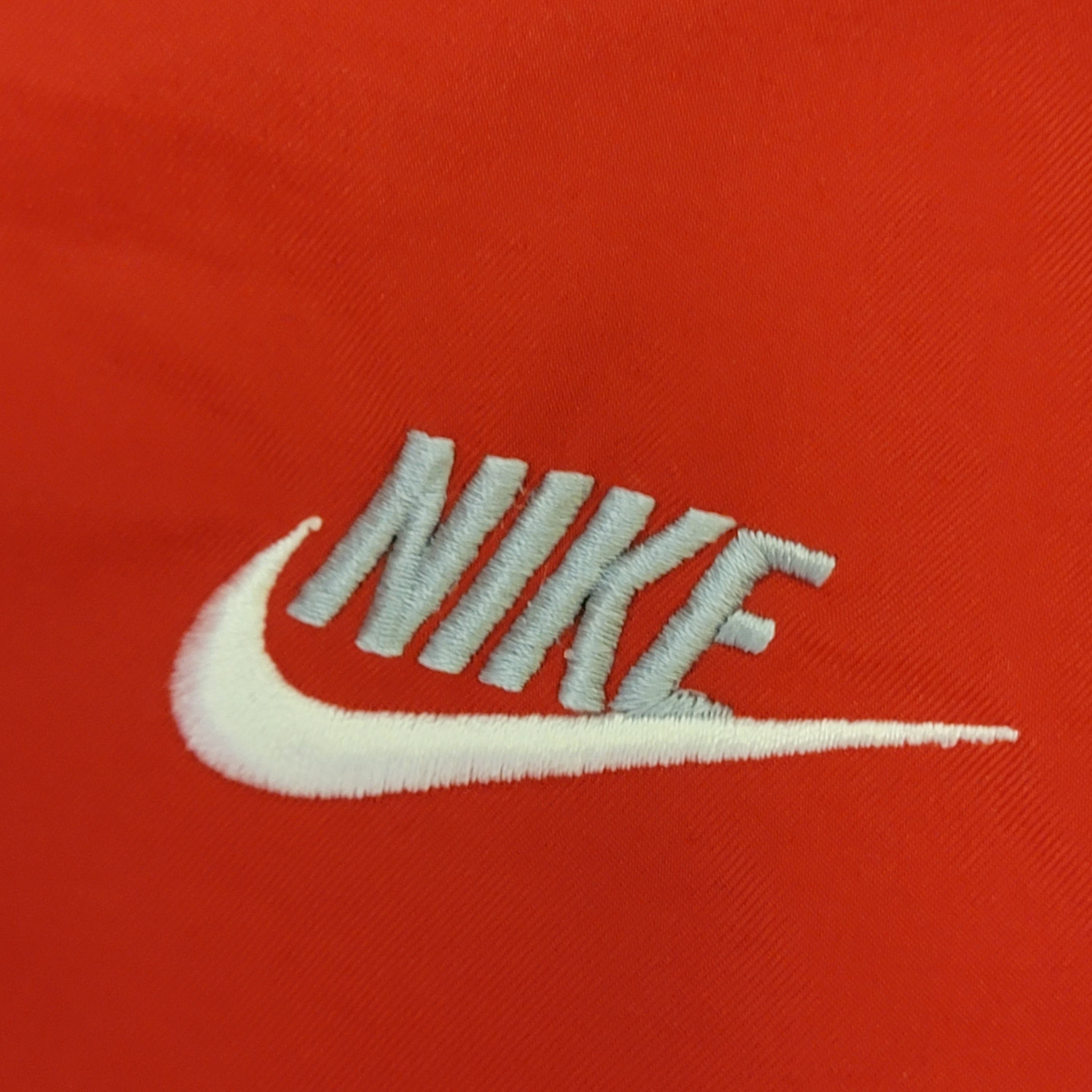 Vintage Nike 00s Youth Windbreaker Track Jacket Red Light Weight