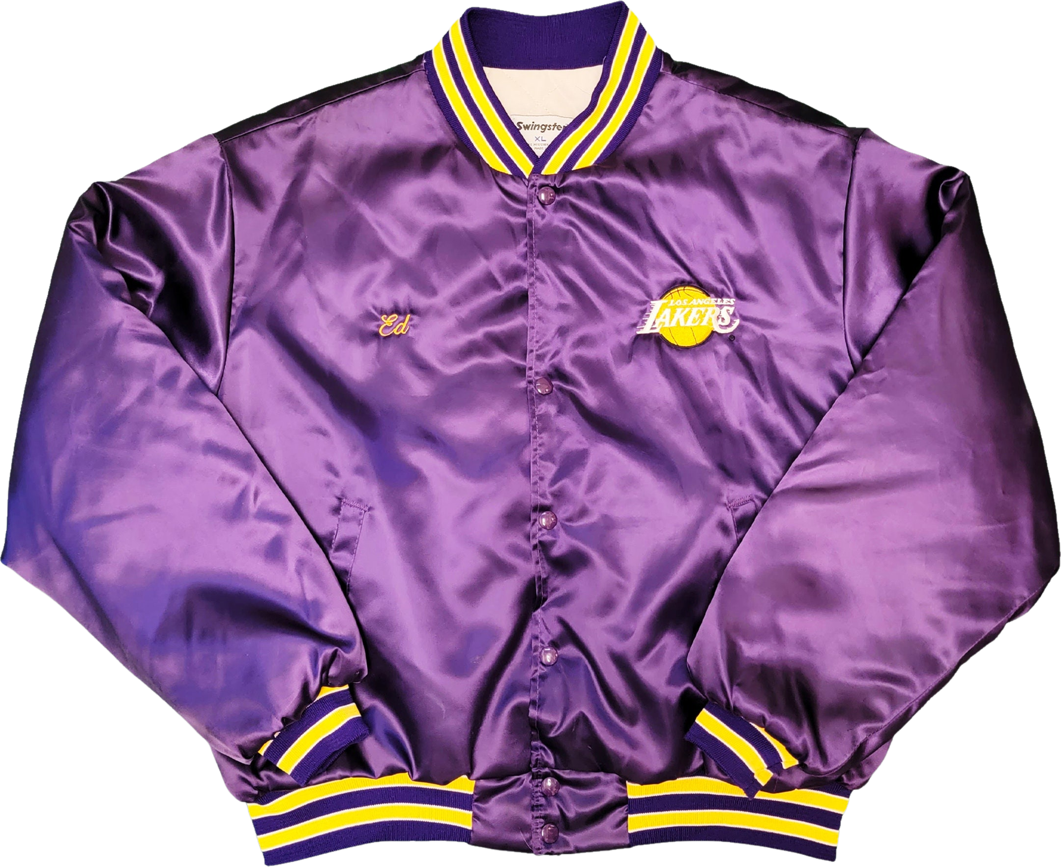 Los Angeles 80s Lakers NBA Bomber Jacket - GLJ