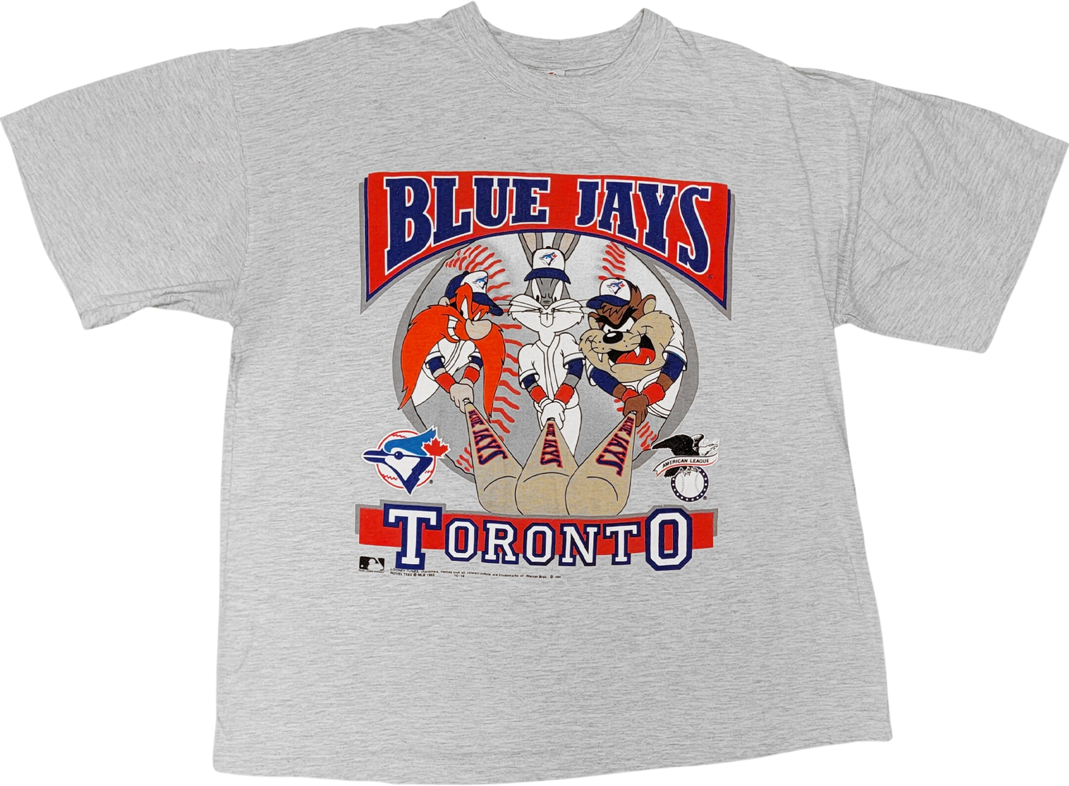 Vintage 1993 Toronto Blue Jays / Looney Toons 'Taz' T-Shirt Sz. XL