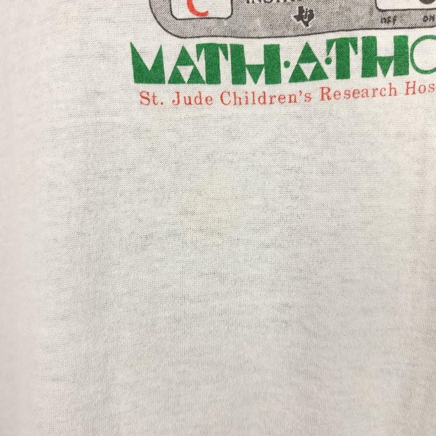 1987 Mathathon T-Shirt Vintage 80s St Jude Childrens Research