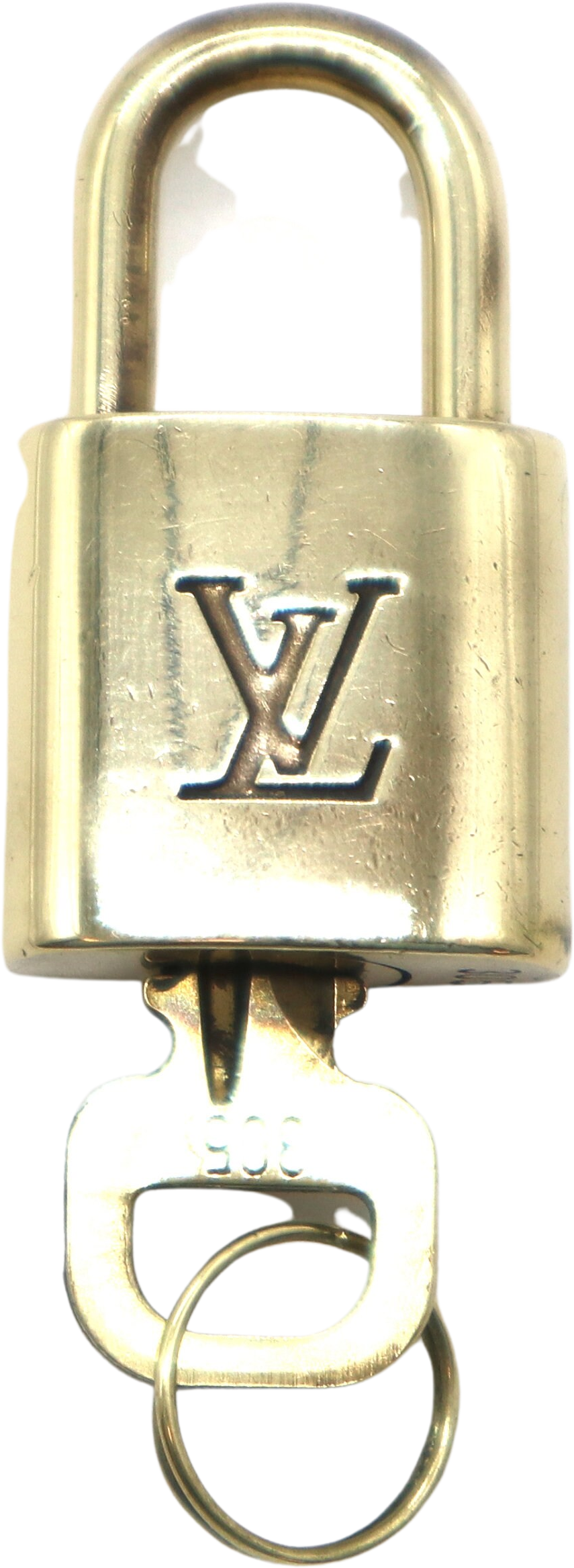 Louis Vuitton Padlock For Speedy Alma Bag Goldtone One Set