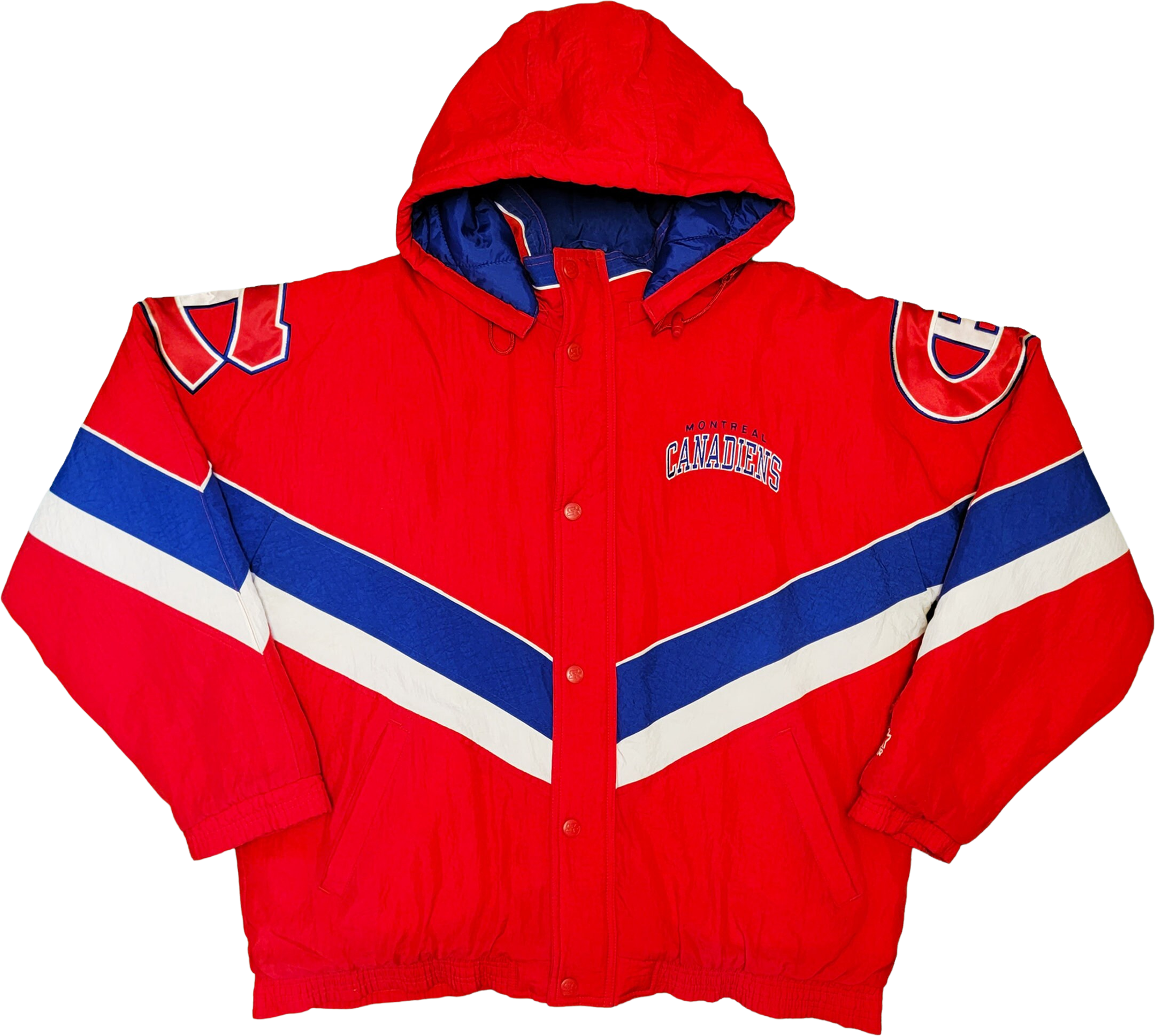 Montreal Canadiens Vintage Starter Red and Blue Color Coat |