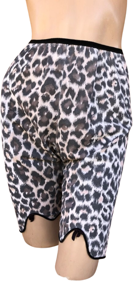 Vintage 60s Leopard Print Pettipants Bloomer Panties