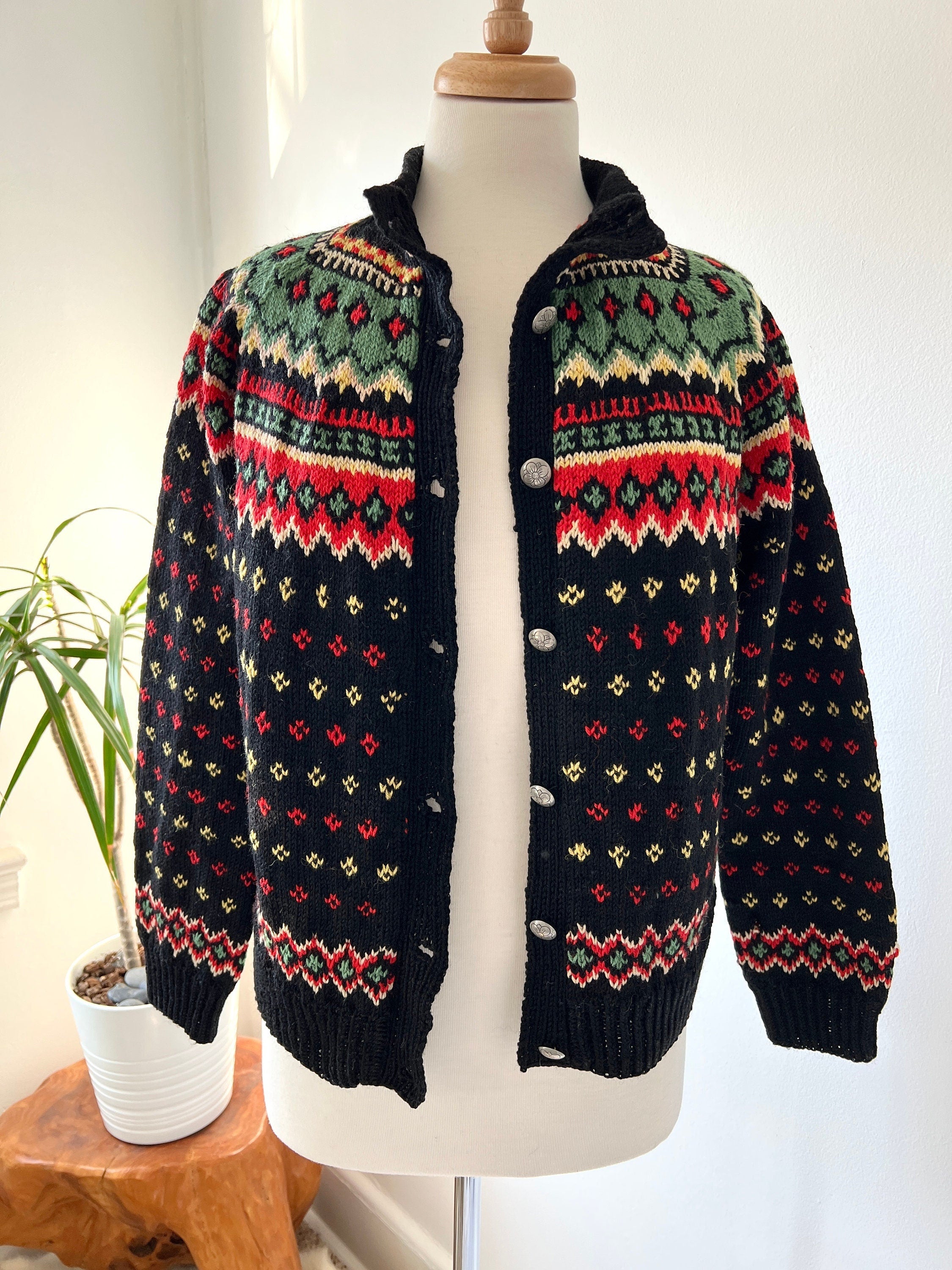 Vintage fair isle outlet cardigan