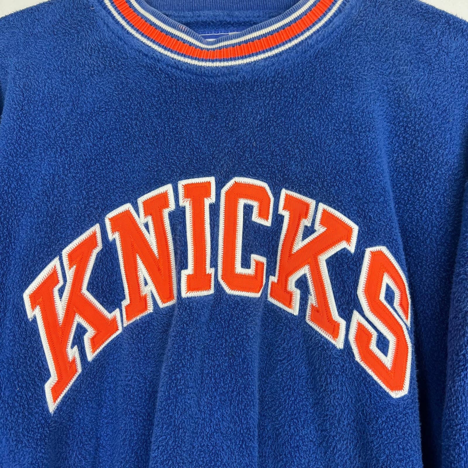 Vintage 90s Starter Ny Knicks Nba Crewneck Fleece Sweatshirt Blue by  Starter | Shop THRILLING