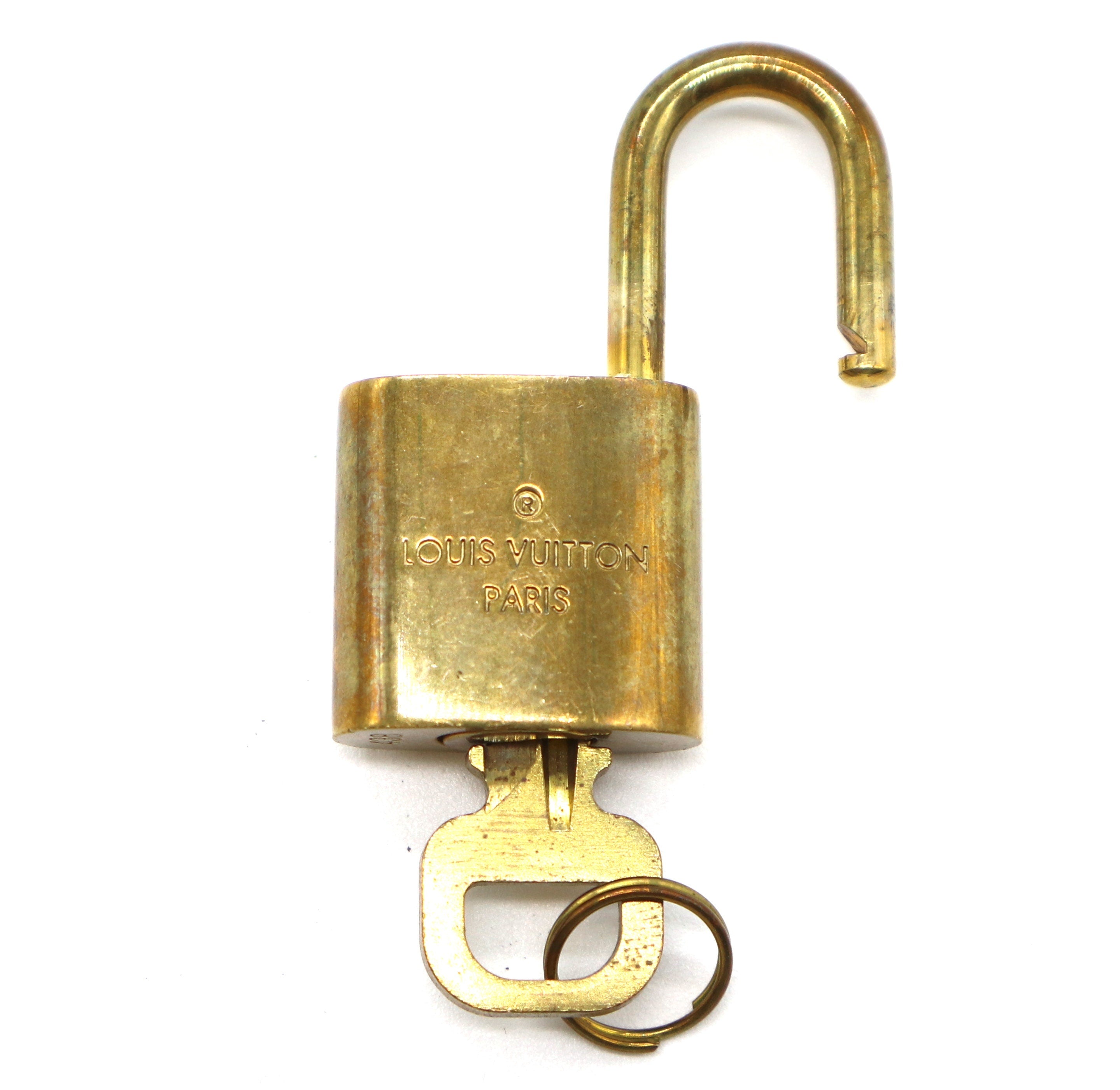 Louis Vuitton Lock & Key Goldtone Brass -Fits Keepall Bag