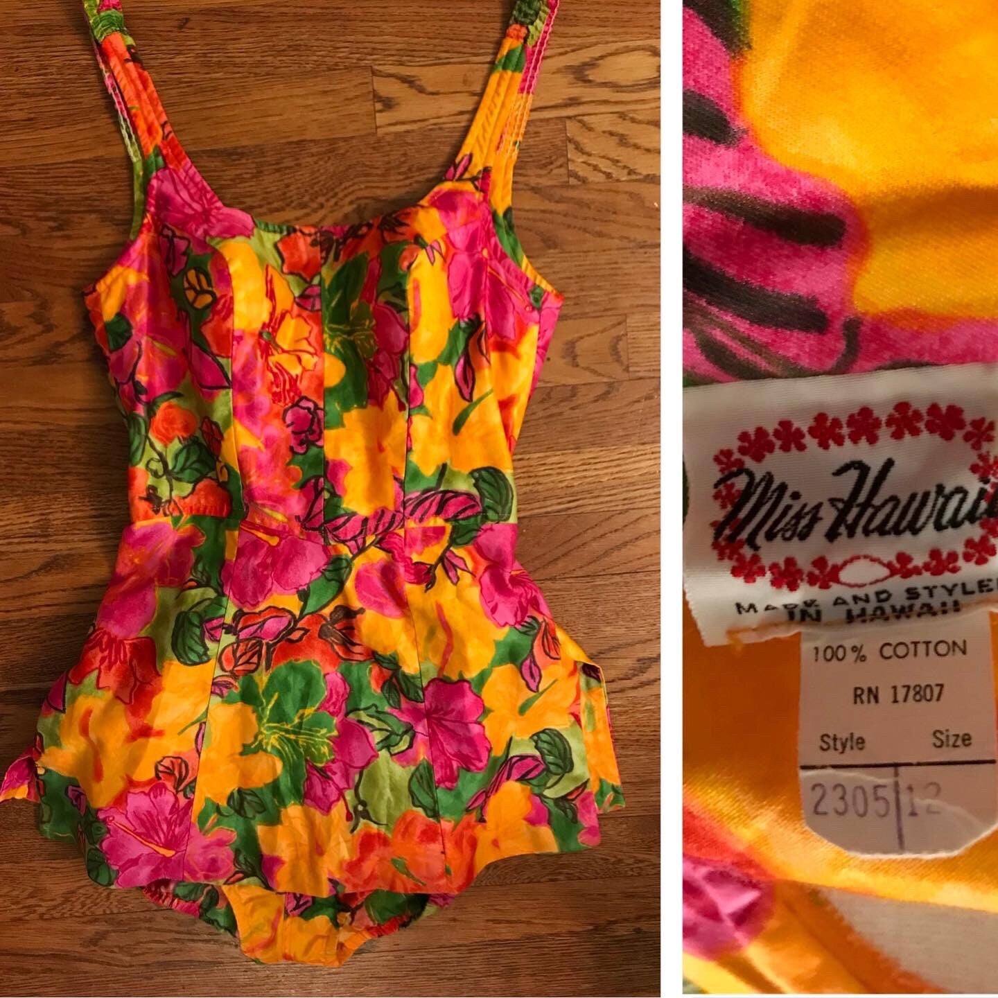 Deadstock 1960s Plus Size One outlets Piece Swimsuit