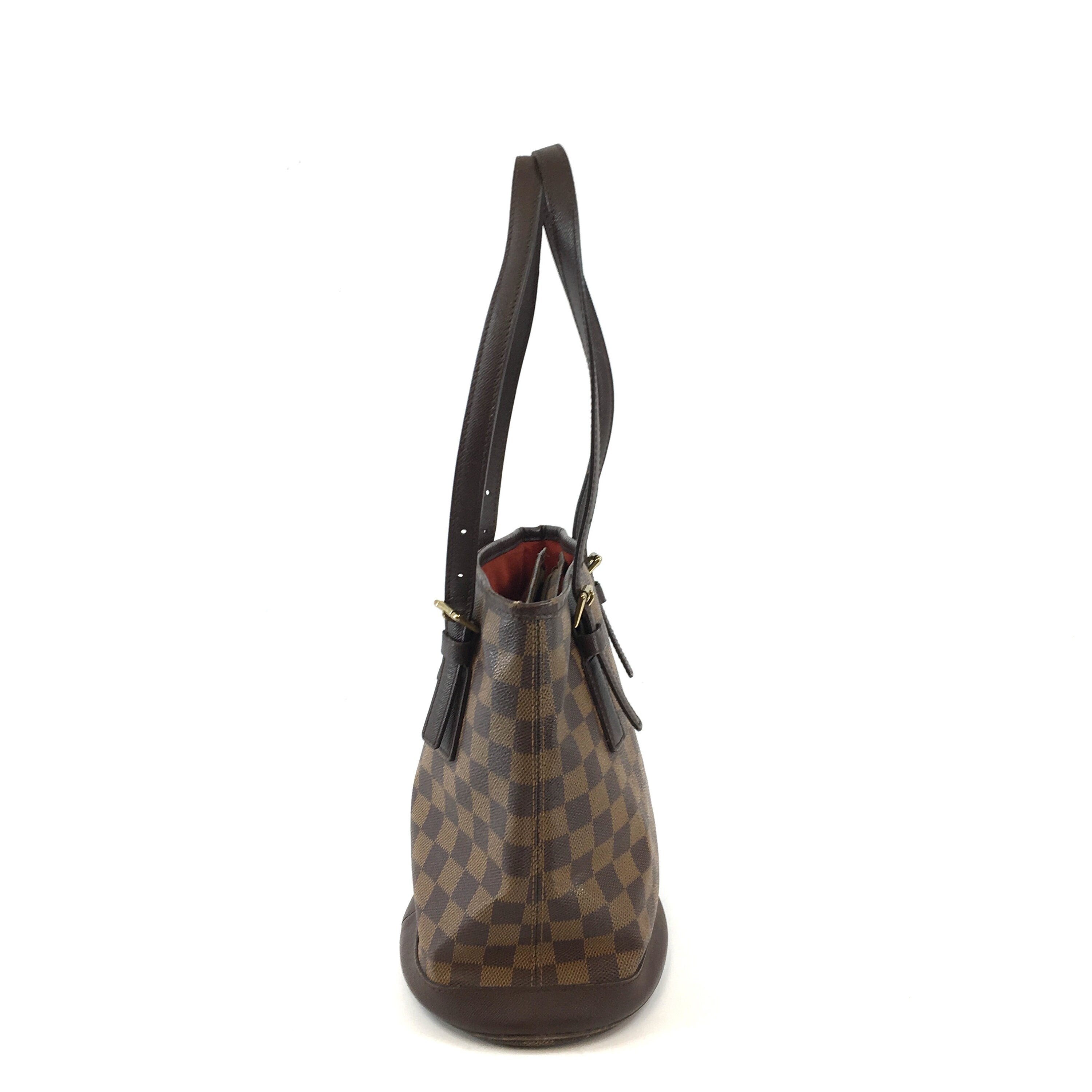 Louis Vuitton Vintage Marais Bucket Pochette Damier - ShopStyle