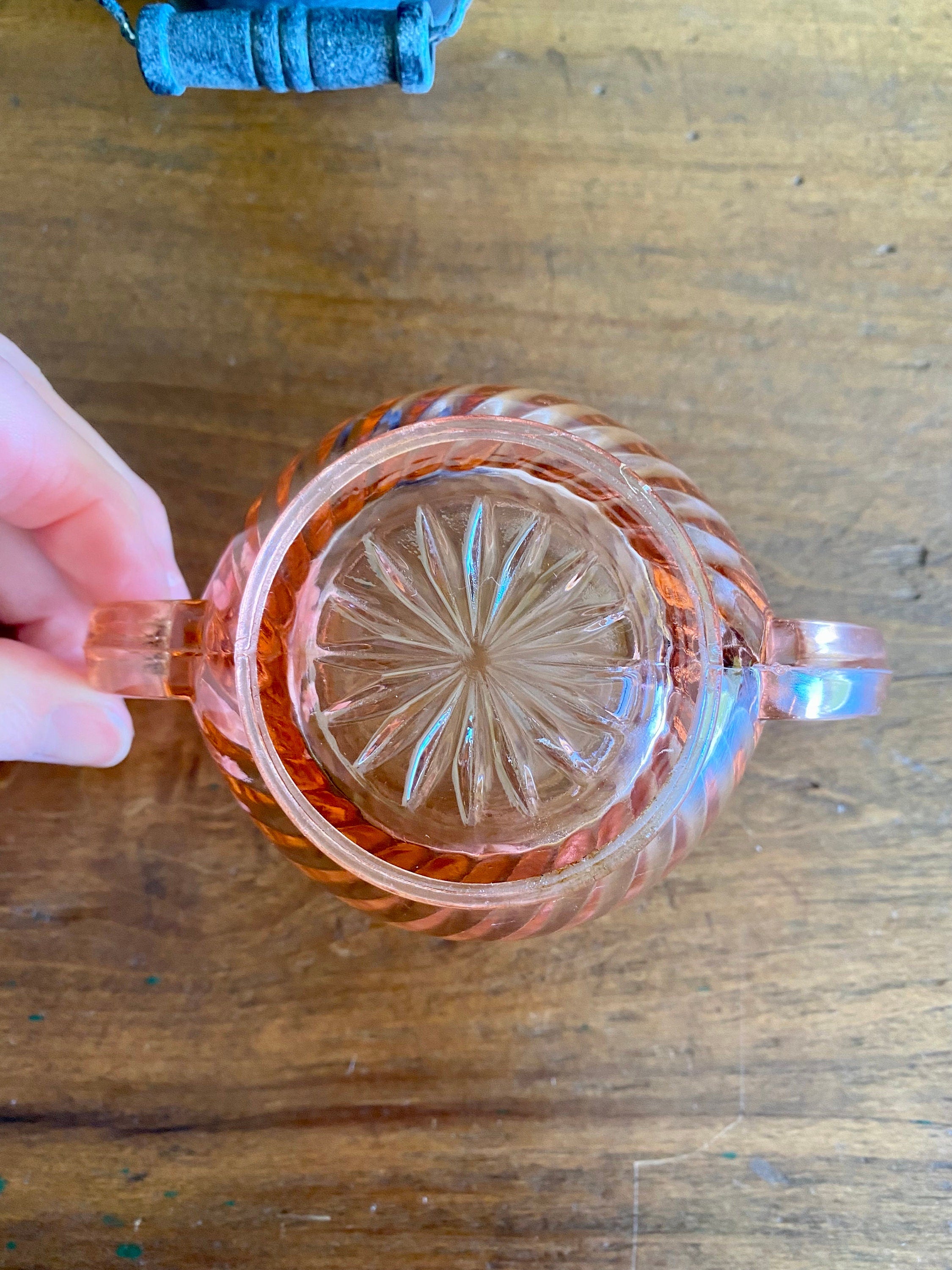 Vintage Pink Depression Glass Sugar Bowl Imperial Depression Glass Ri Shop Thrilling