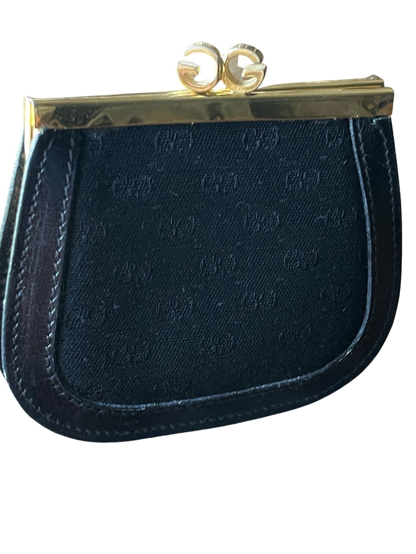 Vintage Gucci Monogram Pocket Mirror Compact