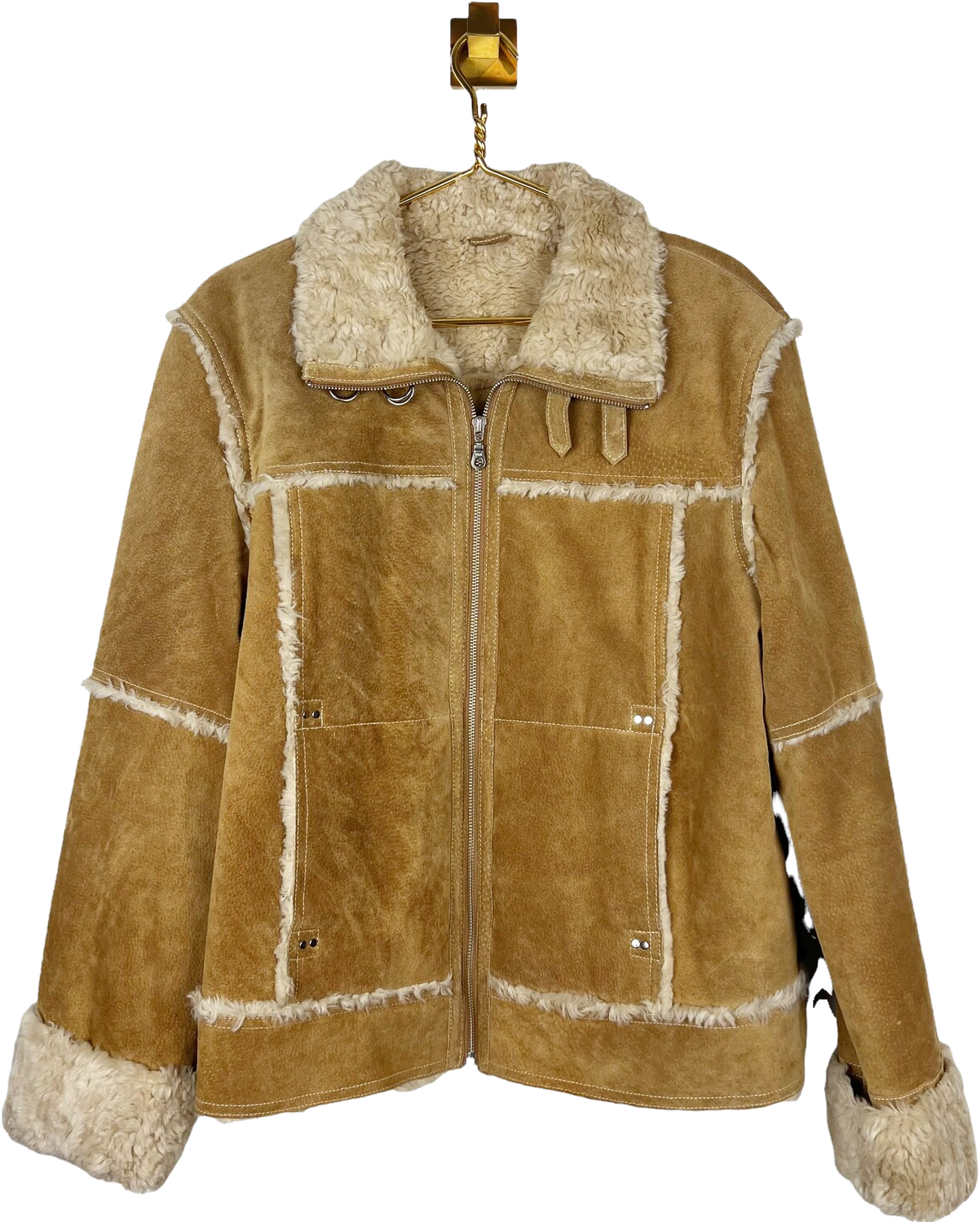 Vintage Wilsons Leather Tan Suede Coat by Wilsons Leather Shop THRILLING