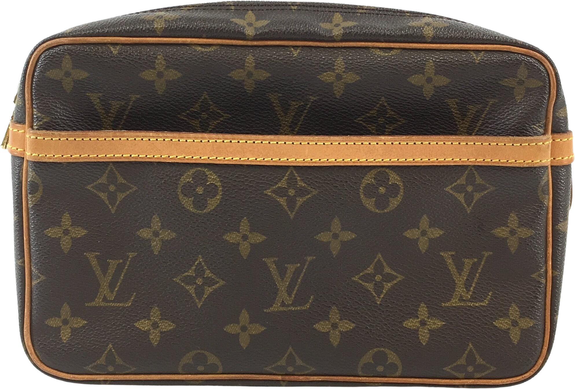 Louis Vuitton Monogram Compiegne Toiletry Pouch Cosmetic Trousse Clutch  11LVS129