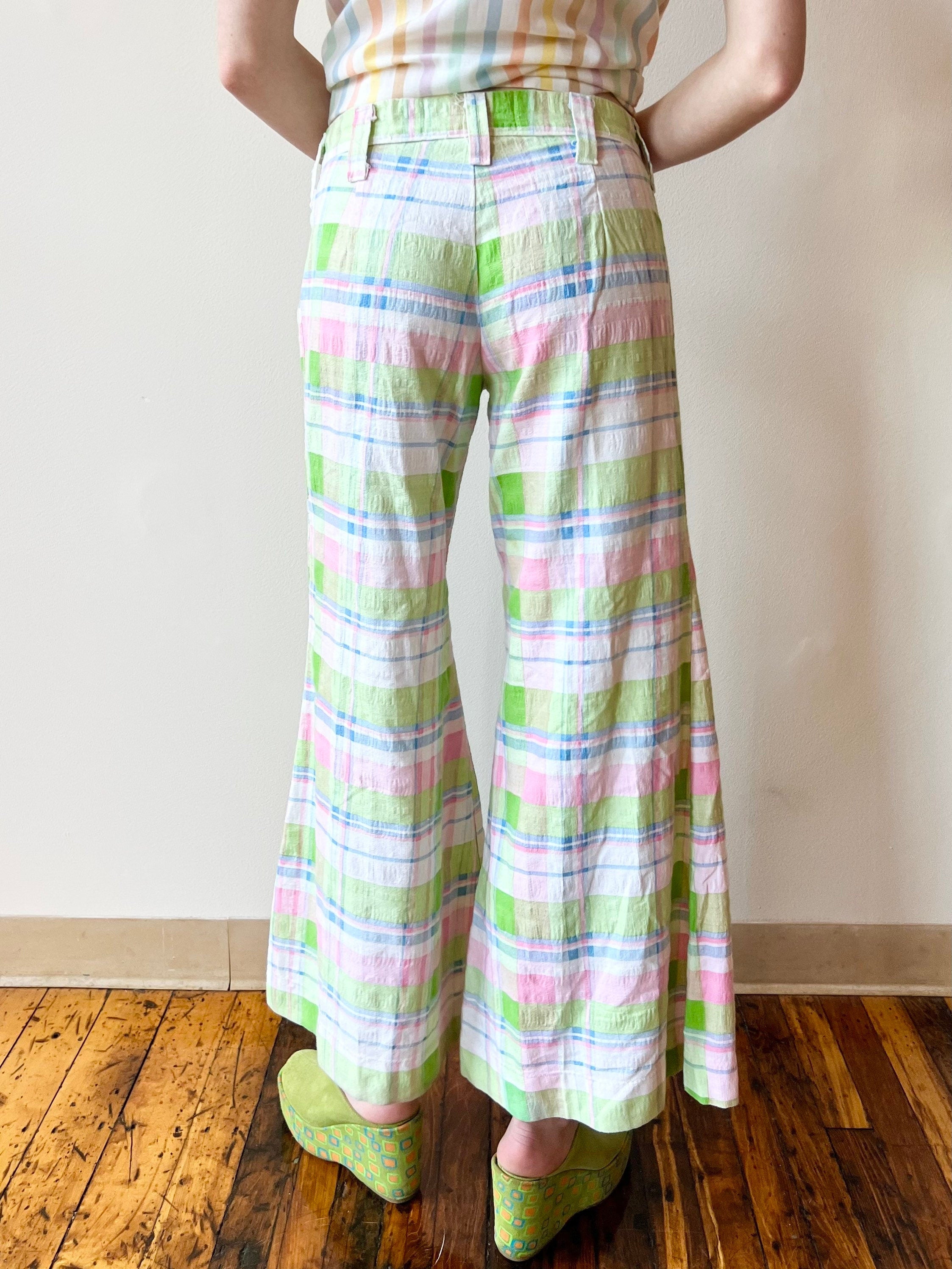 Pastel sales plaid pants