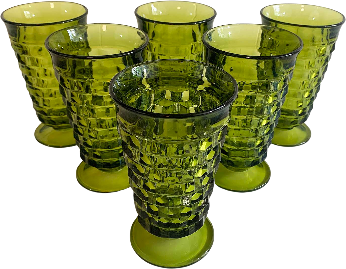 Whitehall deals avocado green ice tea glasses