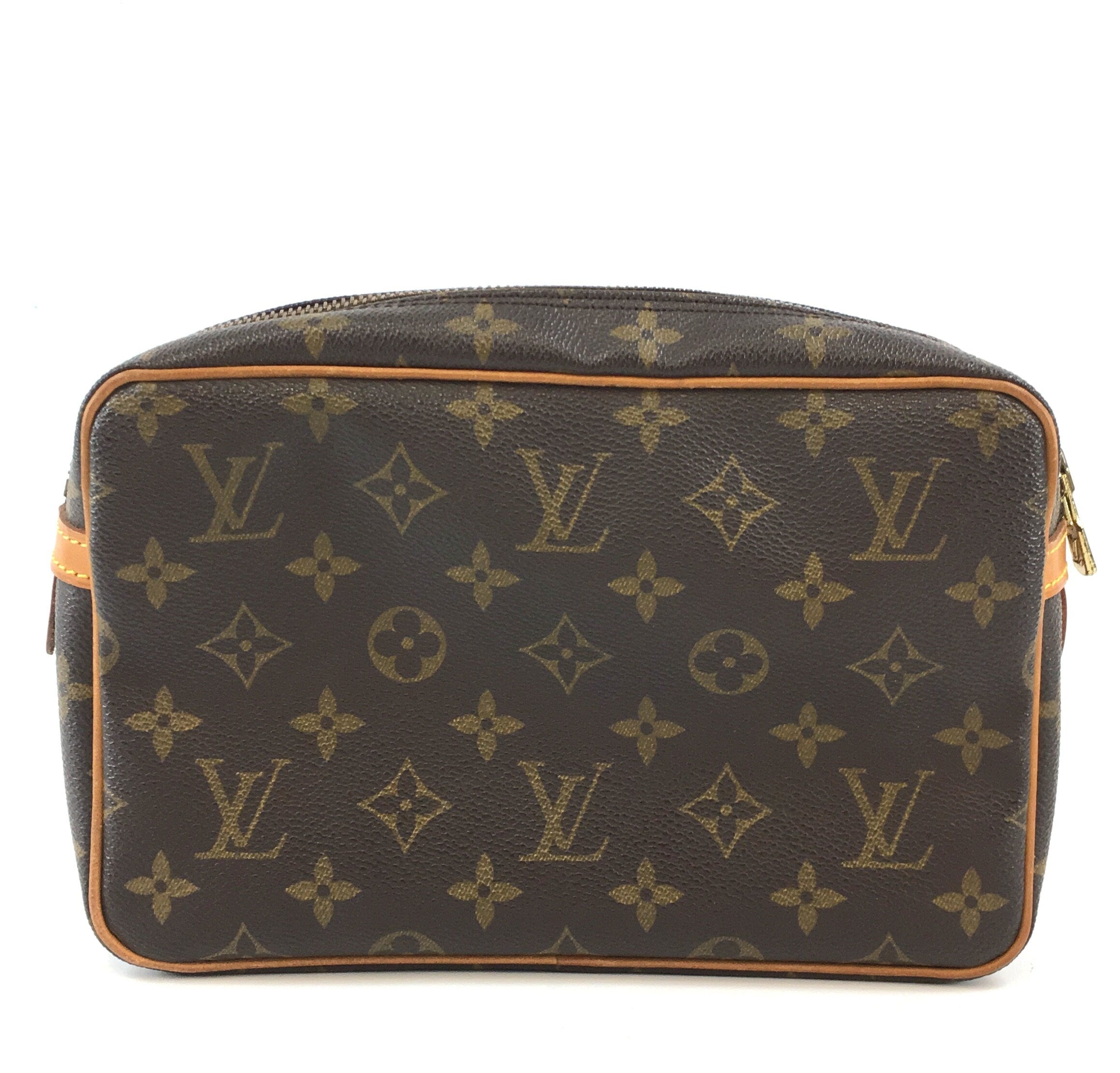 Louis Vuitton Monogram Compiegne Toiletry Pouch Cosmetic Trousse Clutch  11LVS129