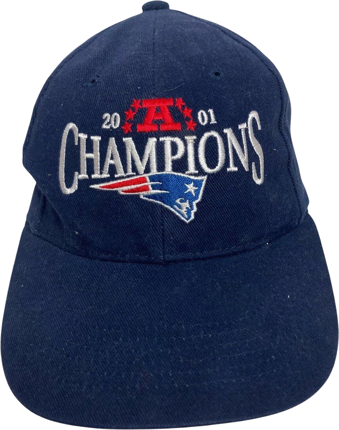 2001 patriots online super bowl hat