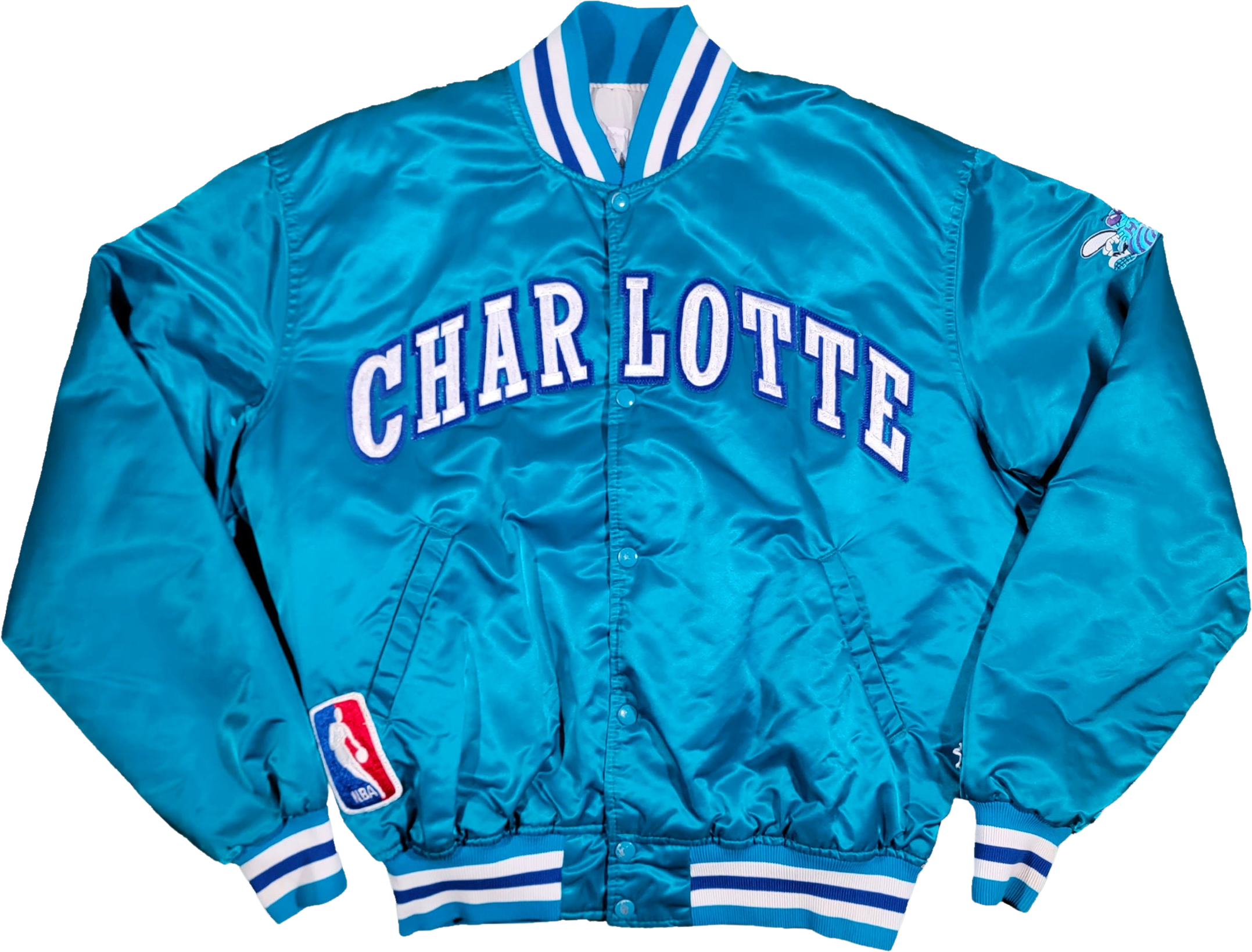 Charlotte Hornets Reversible NBA Cotton Leather Jacket - Maker of