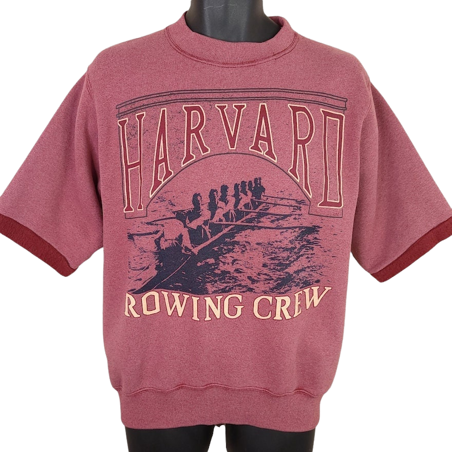 Harvard University Crimson Sweatshirt Vintage sale 80s Rowing Crew Made In USA Small