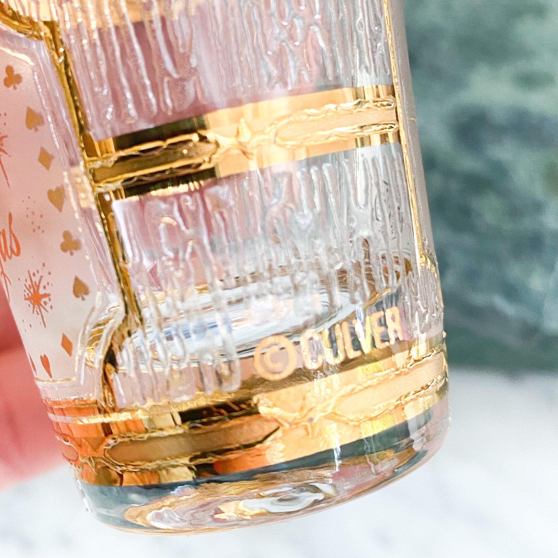 Culver Las Vegas Shot Glasses Set of 6 Vintage by Culver Glass Shop