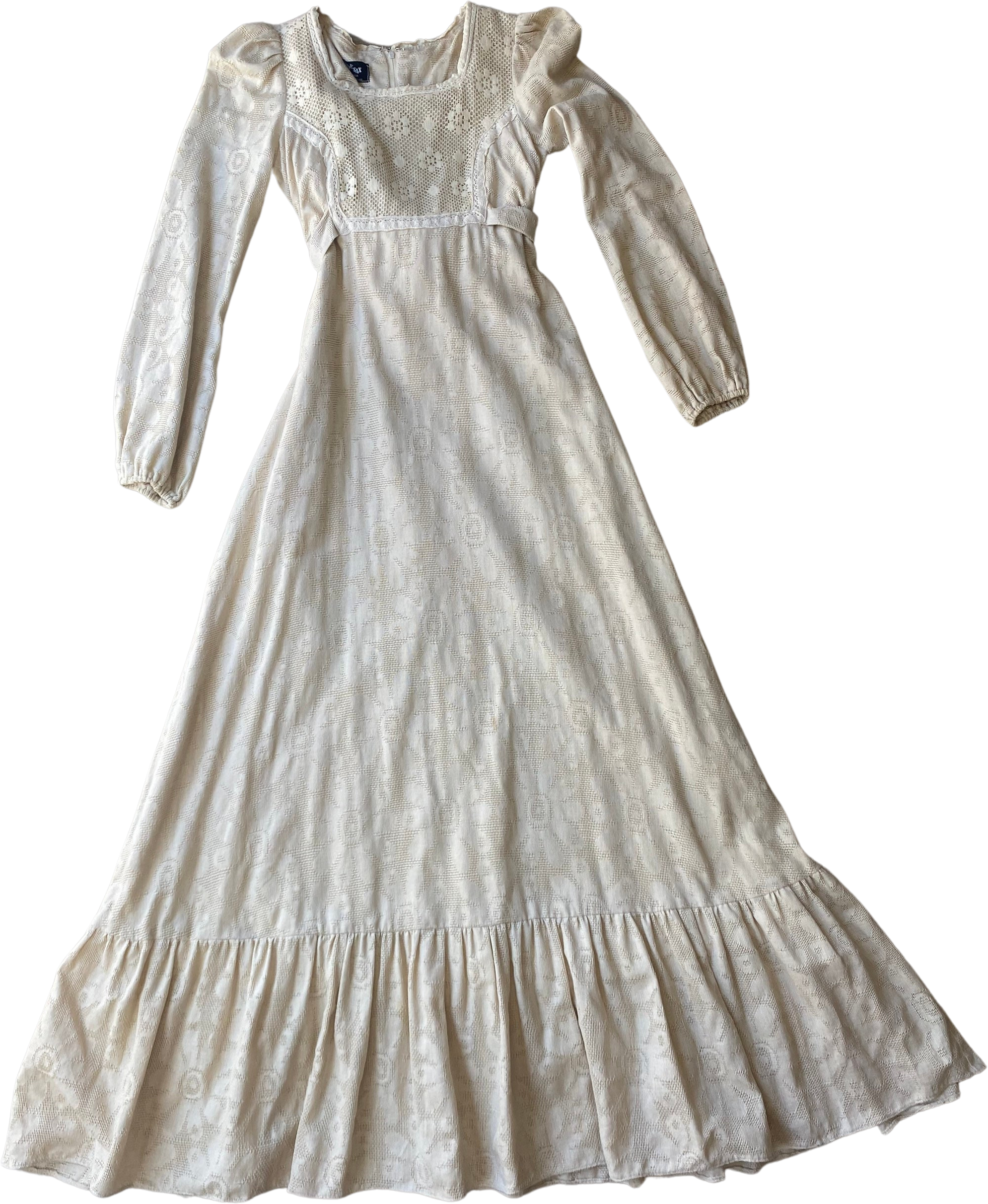 Gunne Sax Long Sleeve Vintage Made in USA Prairie Dress for Child – Black  Market Vintage