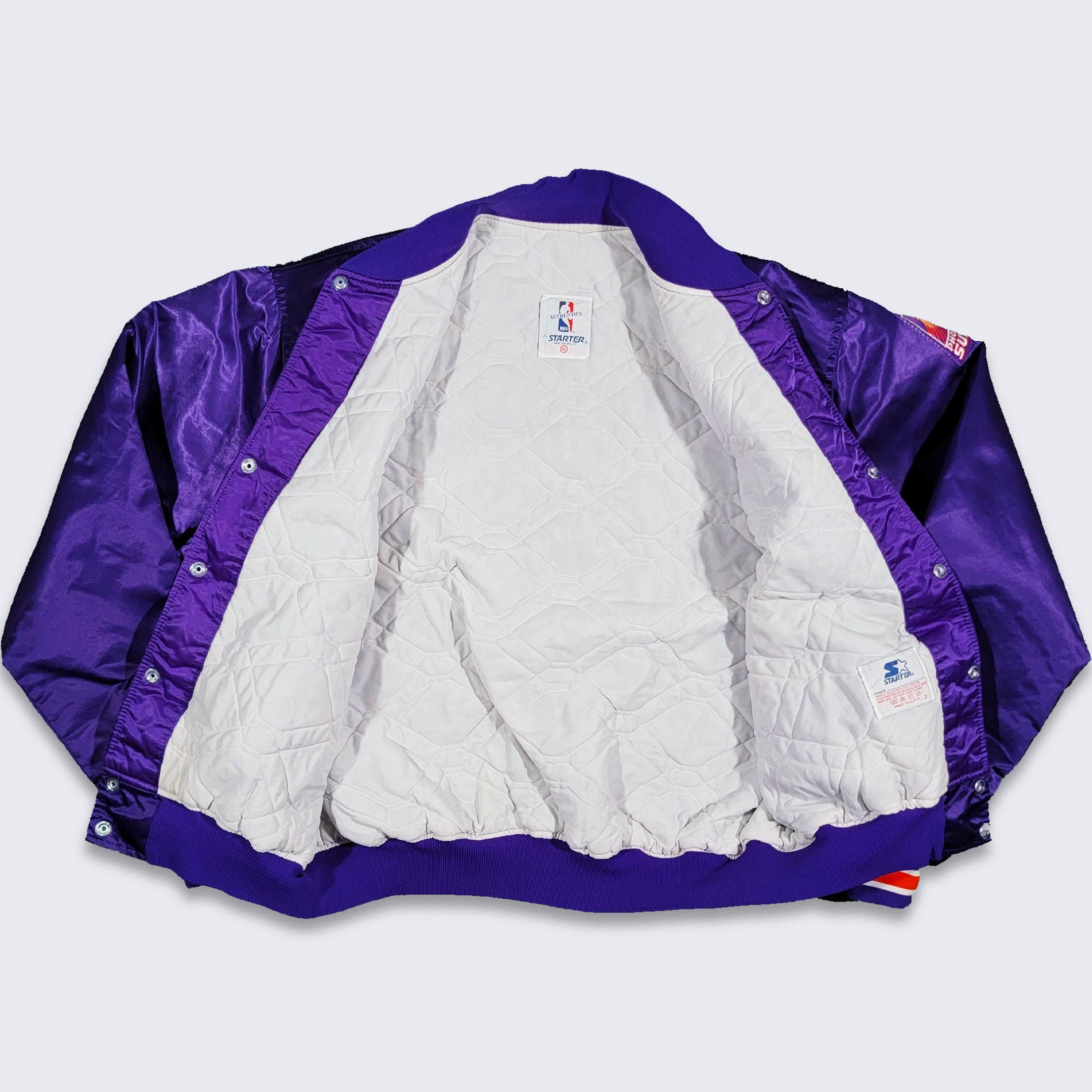 Phoenix Suns Vintage 90s Starter Satin Bomber Jacket - Size Xl