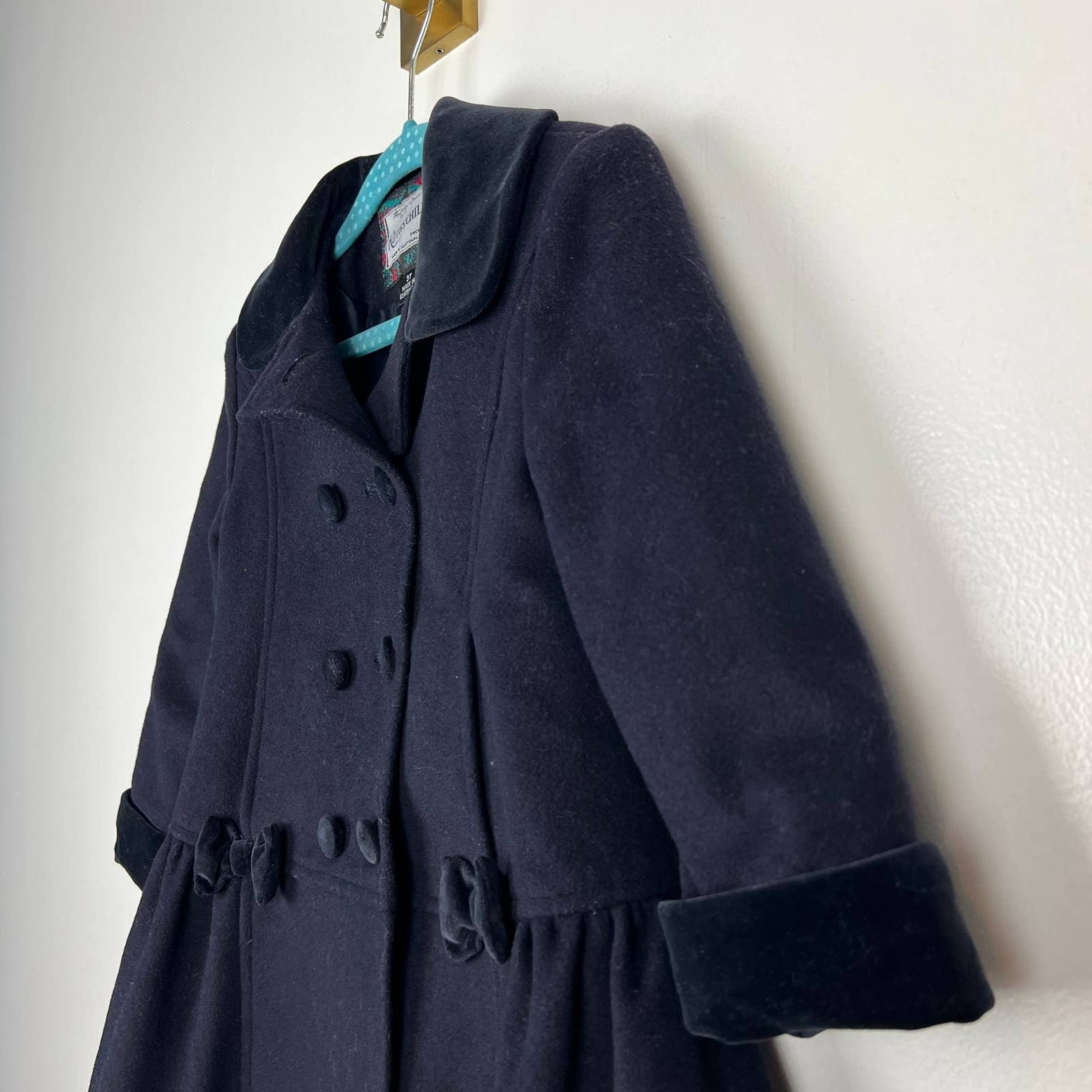 Vintage Rothschild Girls Navy Blue Dress Coat by Rothschild Shop