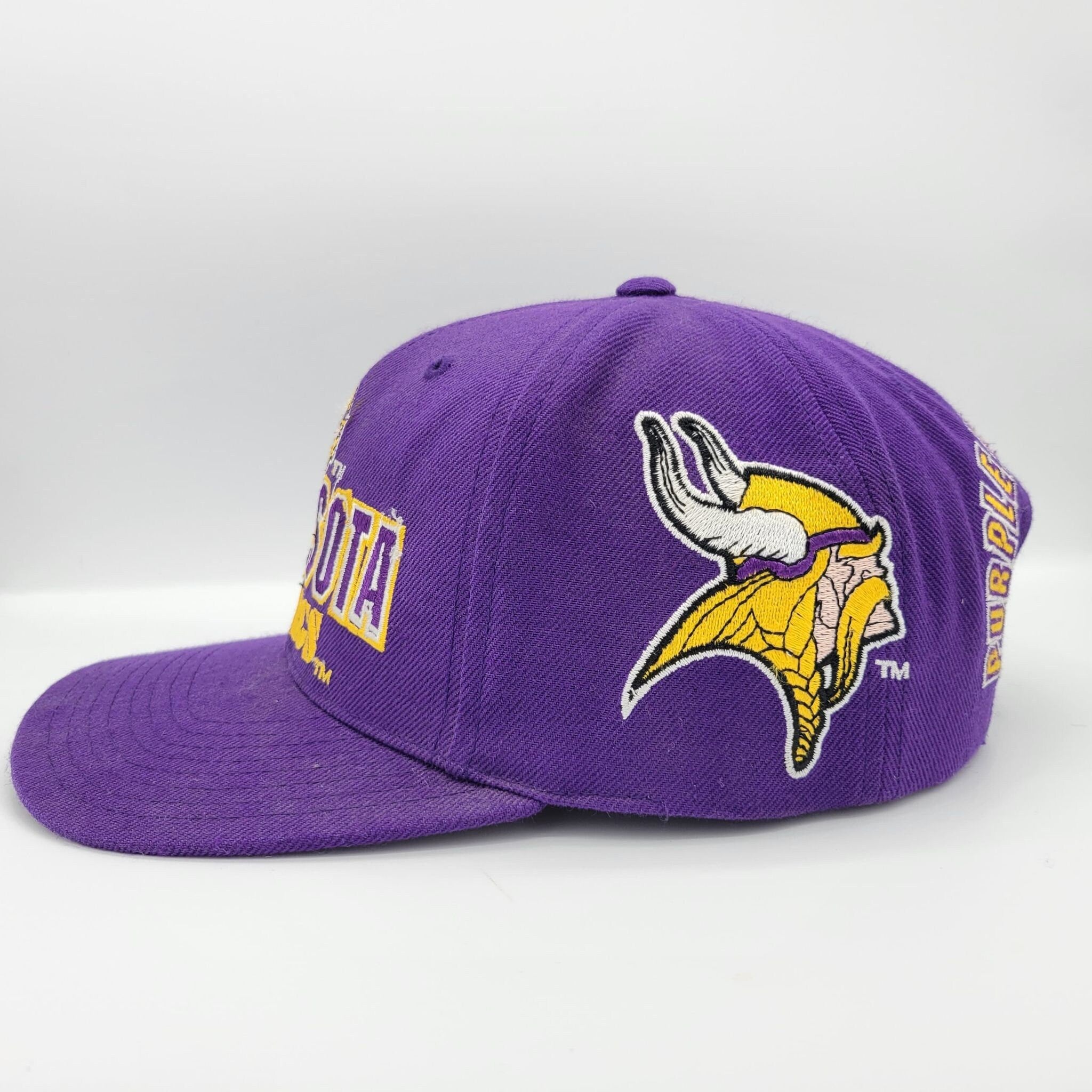 Minnesota Vikings Vintage 90s Purple People Eaters Snapback Hat - One