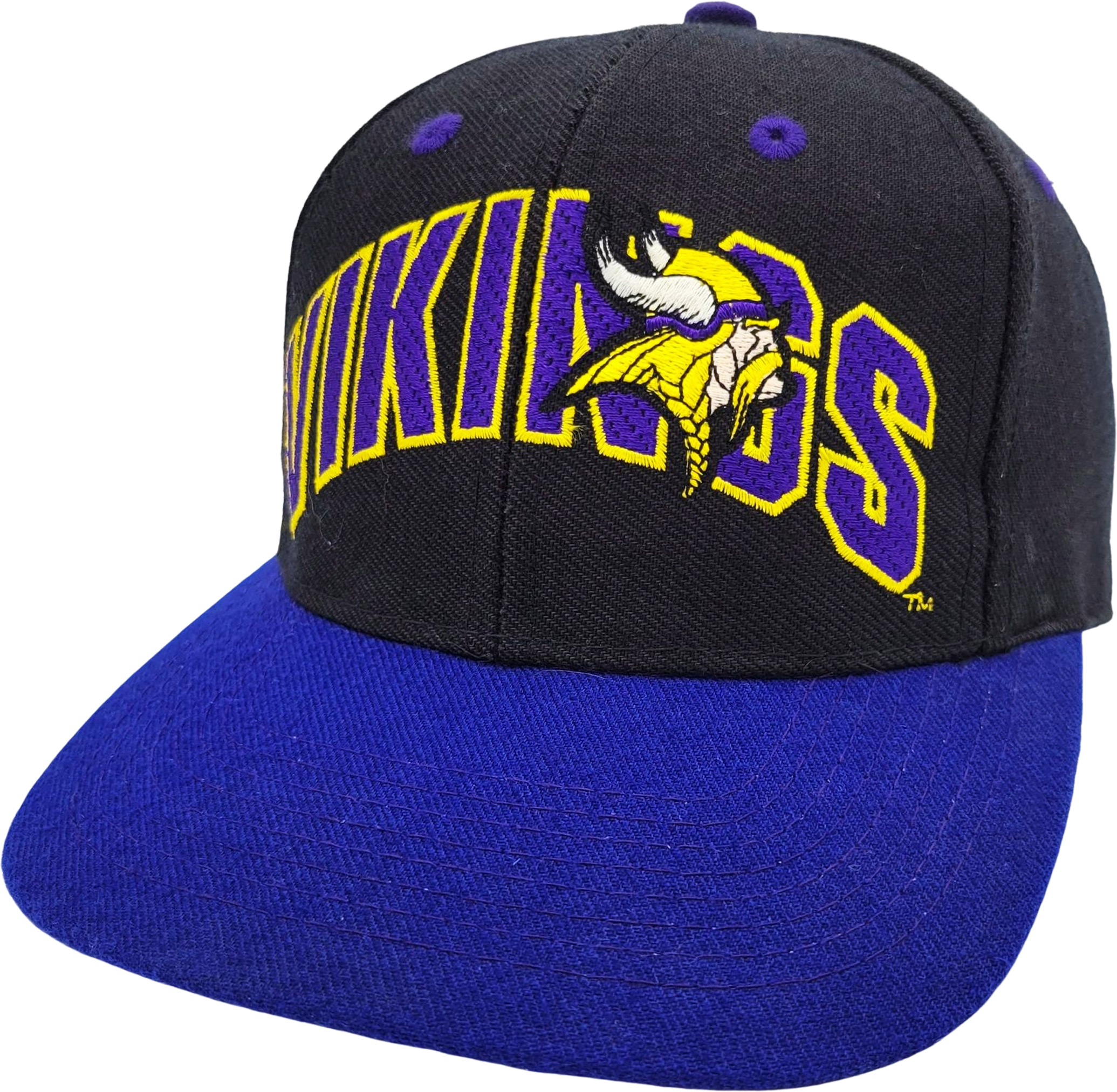 Minnesota Vikings NFL Team Apparel Strapback Baseball Cap Hat Excellent