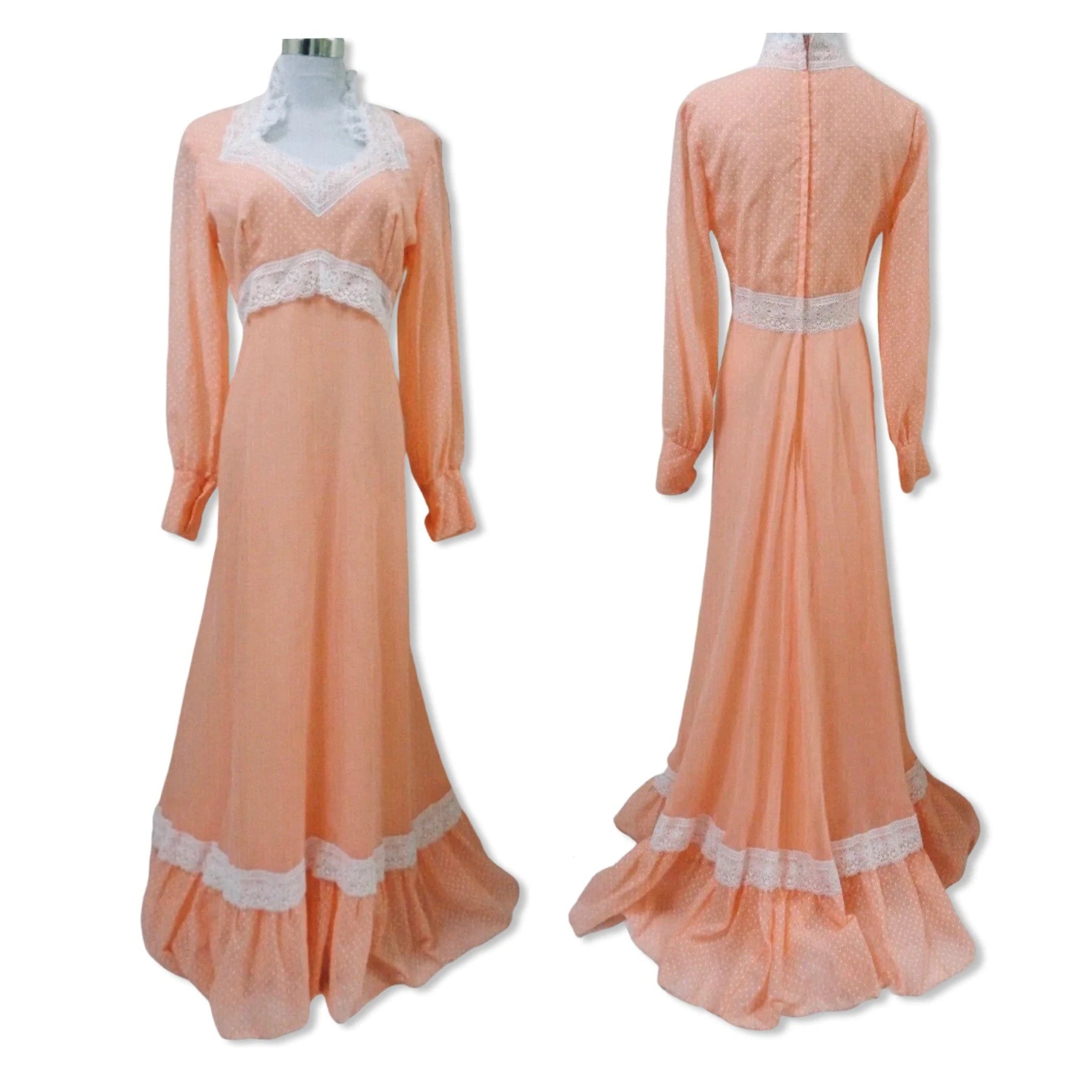 Vintage 70s Gunne Sax Style Prairie Cottagecore Maxi Dress | Shop THRILLING
