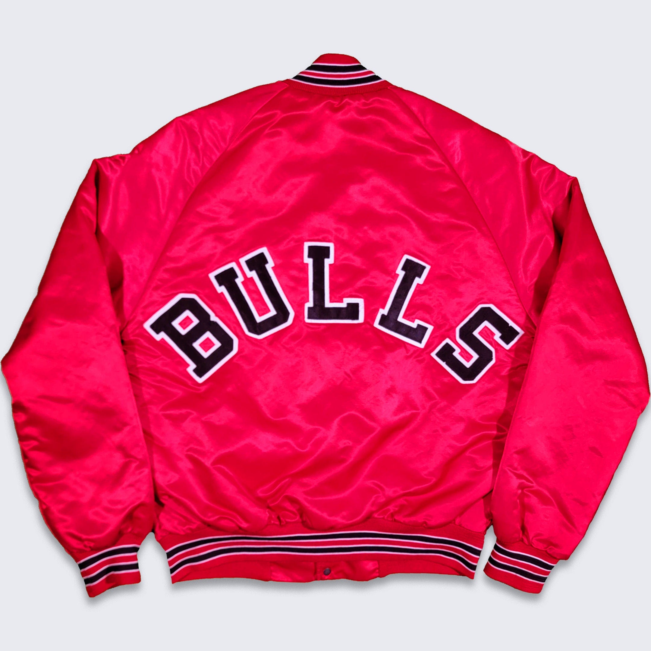 Vintage NBA Starter Chicago Bulls Reversible Red & Black Satin Jacket 3xl?