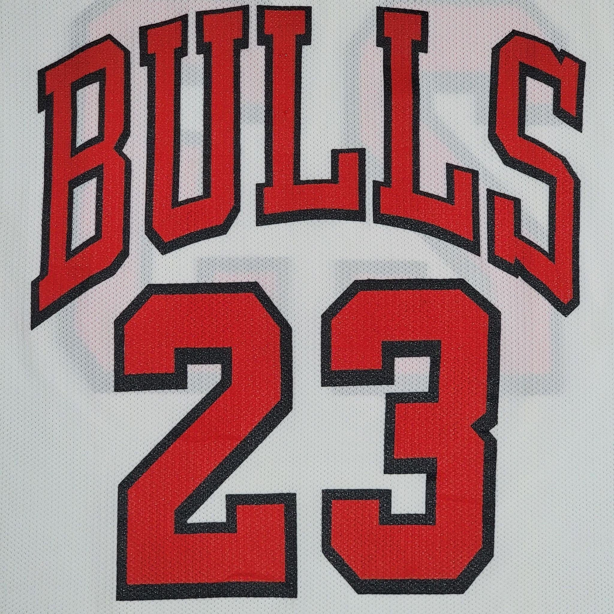 HolySport Michael Jordan Vintage 90s Chicago Bulls Tribute Soccer Jersey Shirt - NBA Basketball Red Uniform Shirt - Size Fits Large 