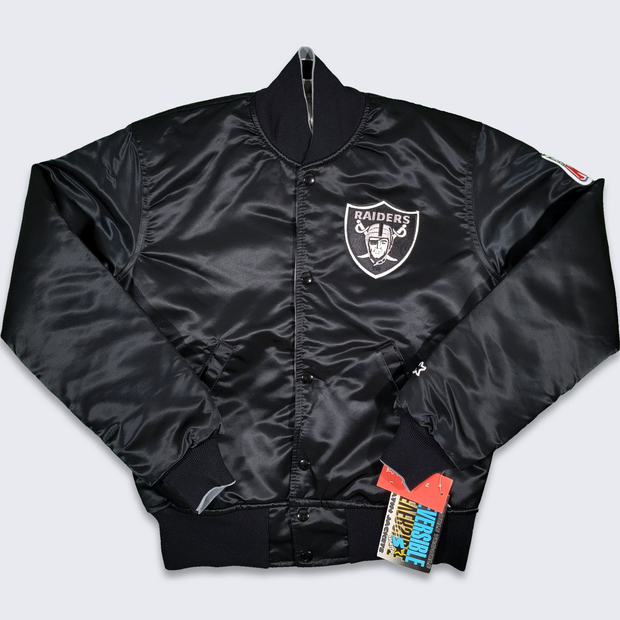 Vintage 80’s Raiders Silver Jacket