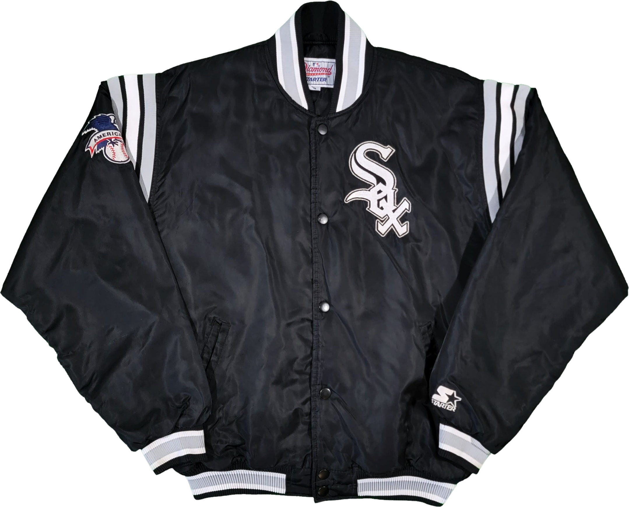 Chicago White Sox MLB Mens Majestic Black Full Zip Jacket Big &