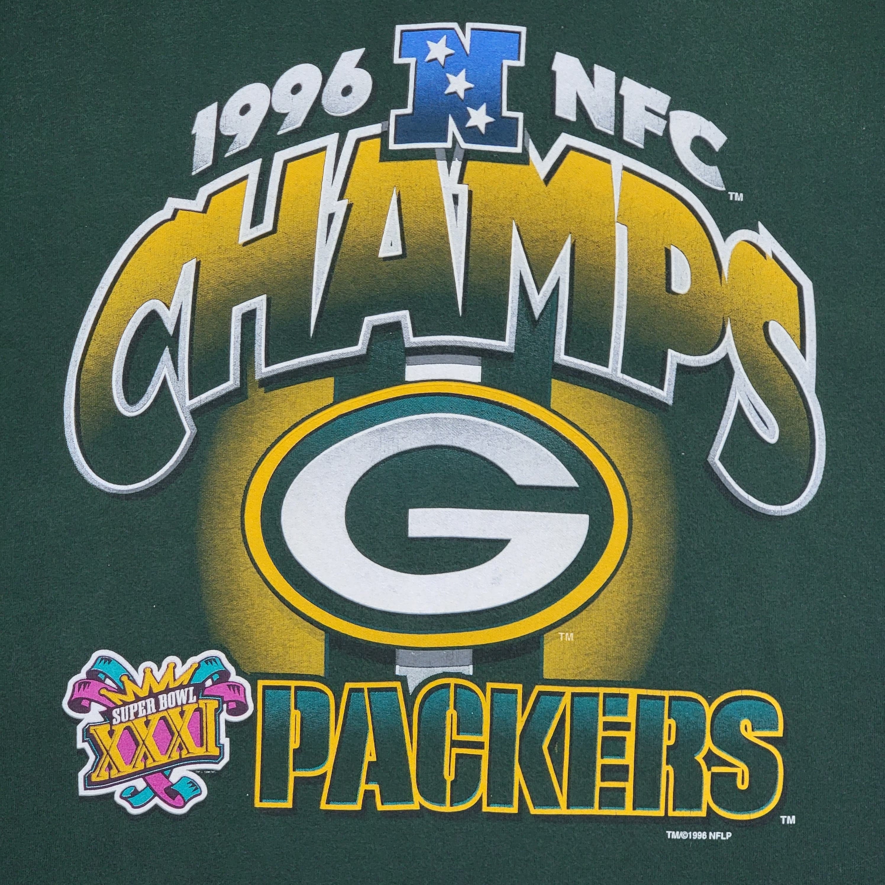 1996 Green Bay Packers NFL NFC Champions Sweatshirt - 2XL – The Vintage  Store