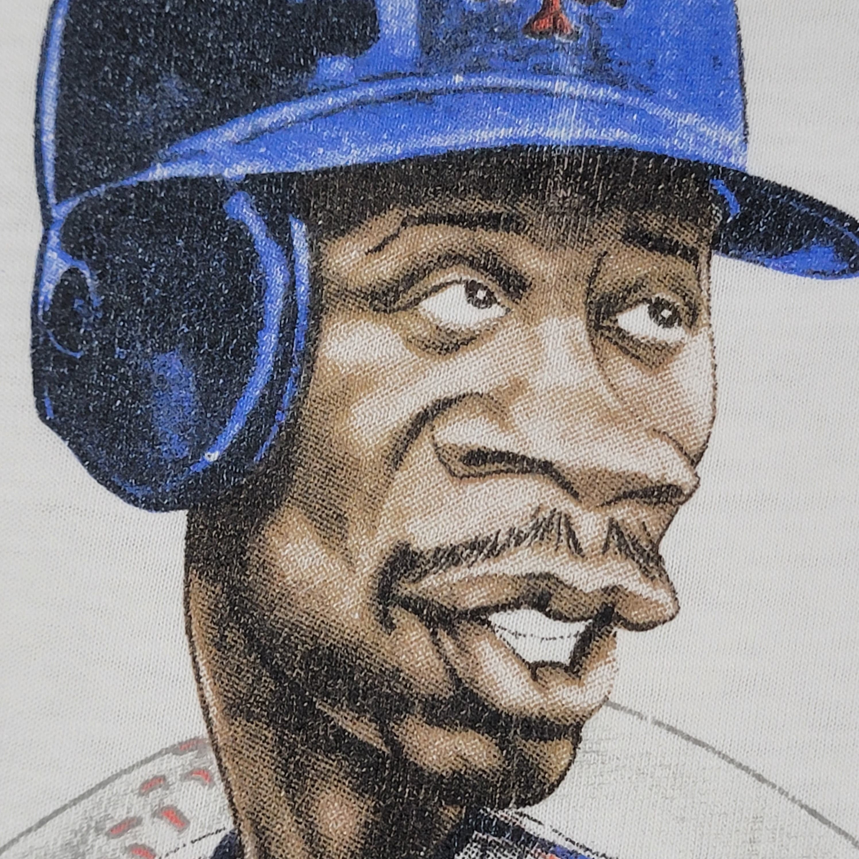 New York Mets Vintage 80s Darryl Strawberry Caricature T-Shirt - M