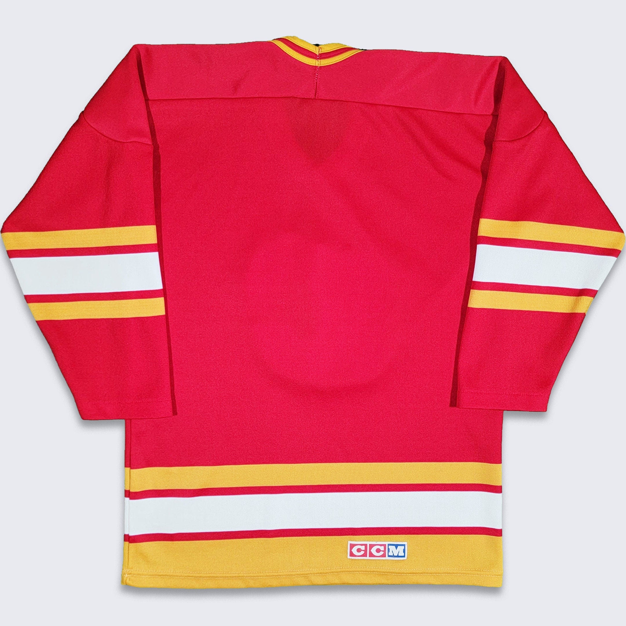 Calgary Flames Vintage 80s Ccm Youth Hockey Jersey - Size Youth