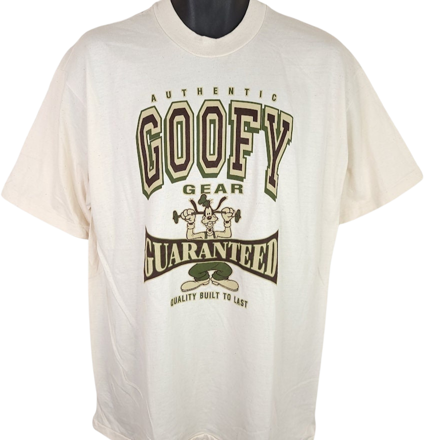 Goofy T-Shirt Vintage 90s Authentic Gear Disney Store Tag Made In