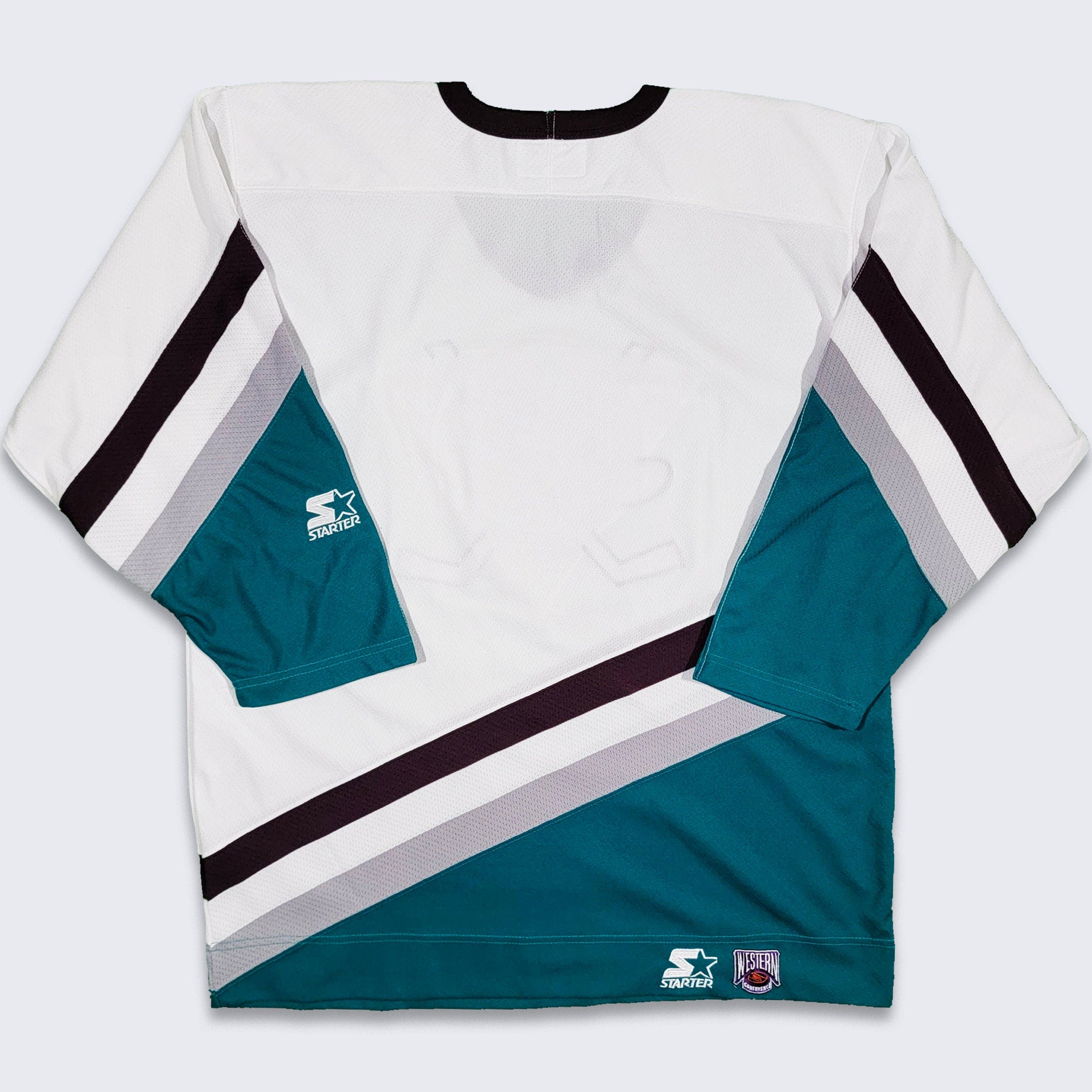Vintage Los Angeles Lakers Jersey NBA Baseball Shirt Starter Polyester Mens  L