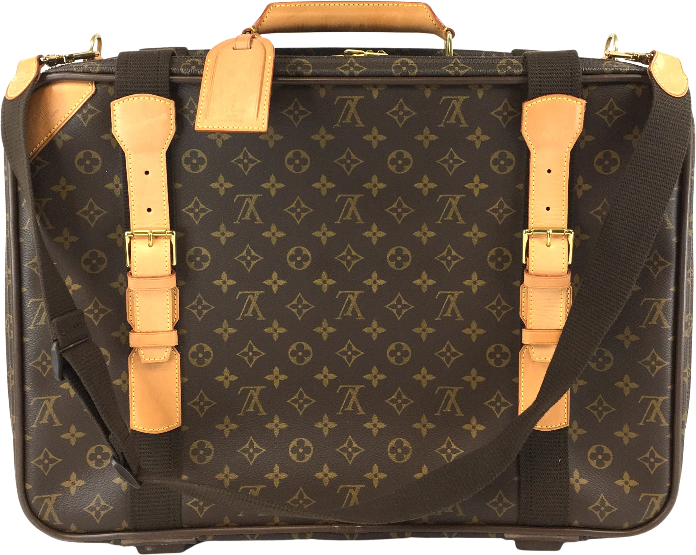 Louis Vuitton Satellite 53 Brown Canvas Suitcase on SALE