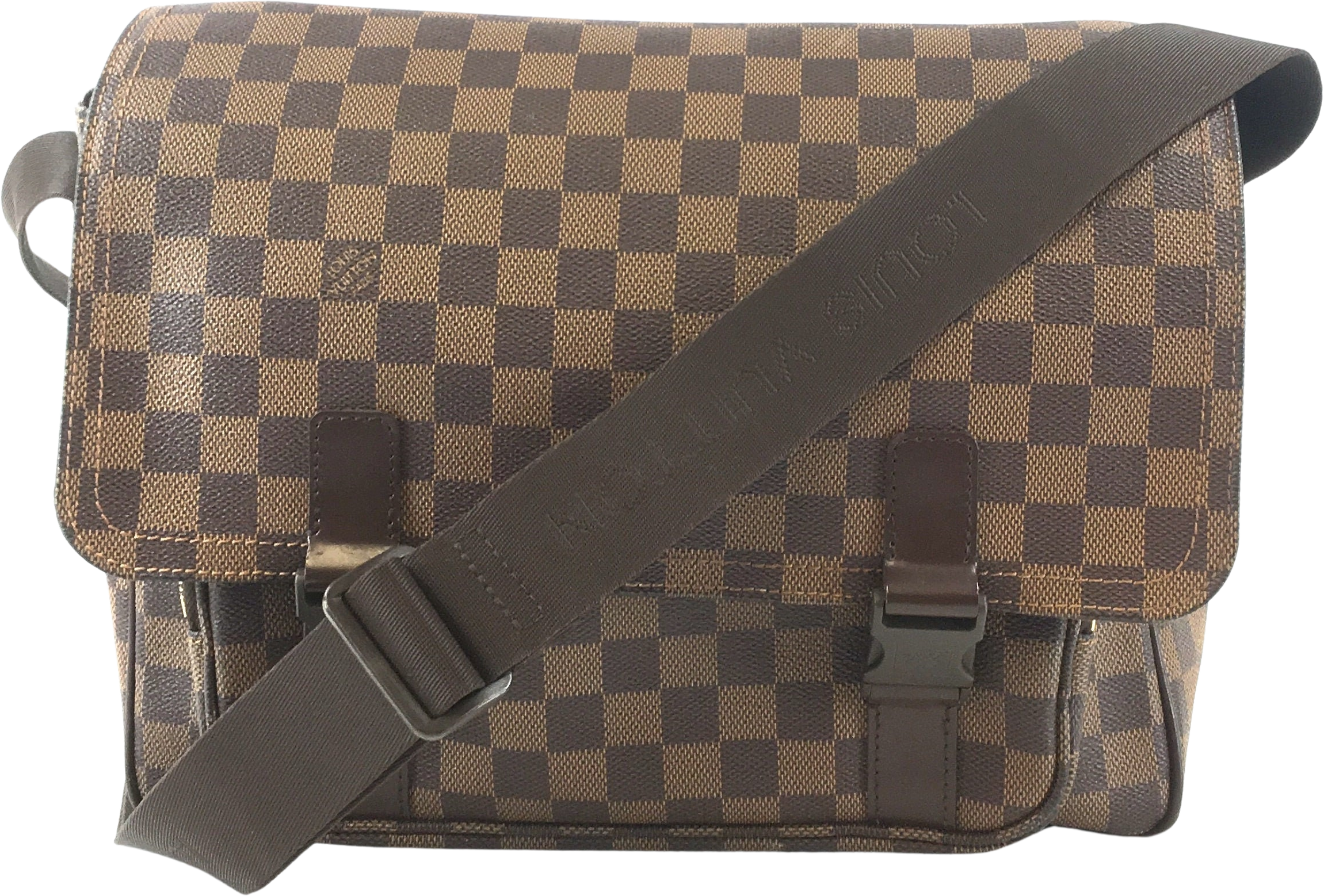 Louis Vuitton, Bags, Louis Vuitton Melville Reporter In Brown Damier  Ebene