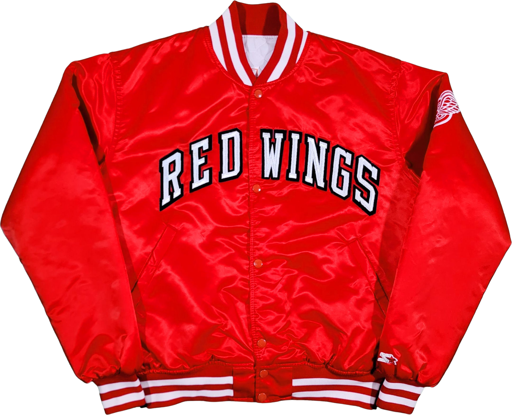 80s South River Pub Red Satin Bomber Jacket - Men's XL