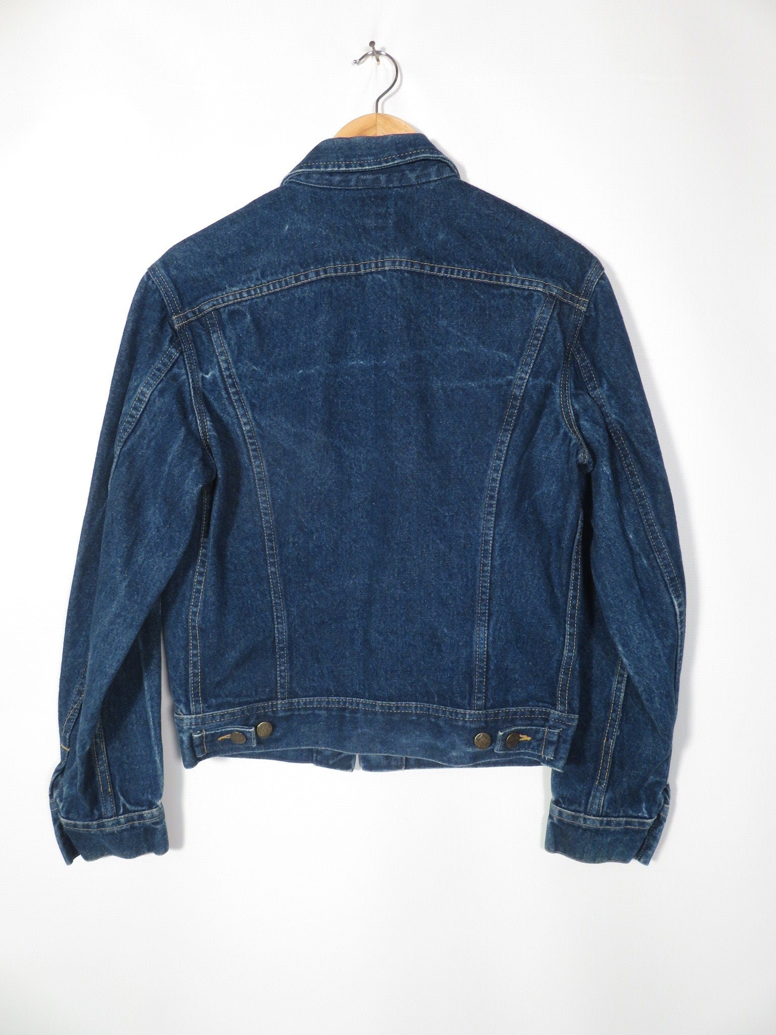Vintage 80s Lee Pat 153438 Union Made Unisex Trucker Denim Jacket