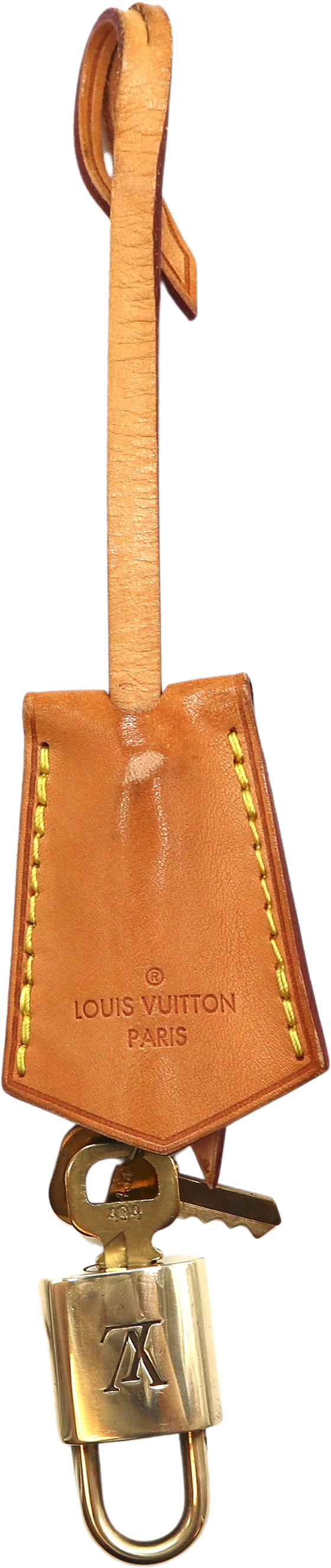 Authentic Louis Vuitton Vachetta Leather Clochette Bell Key Holder