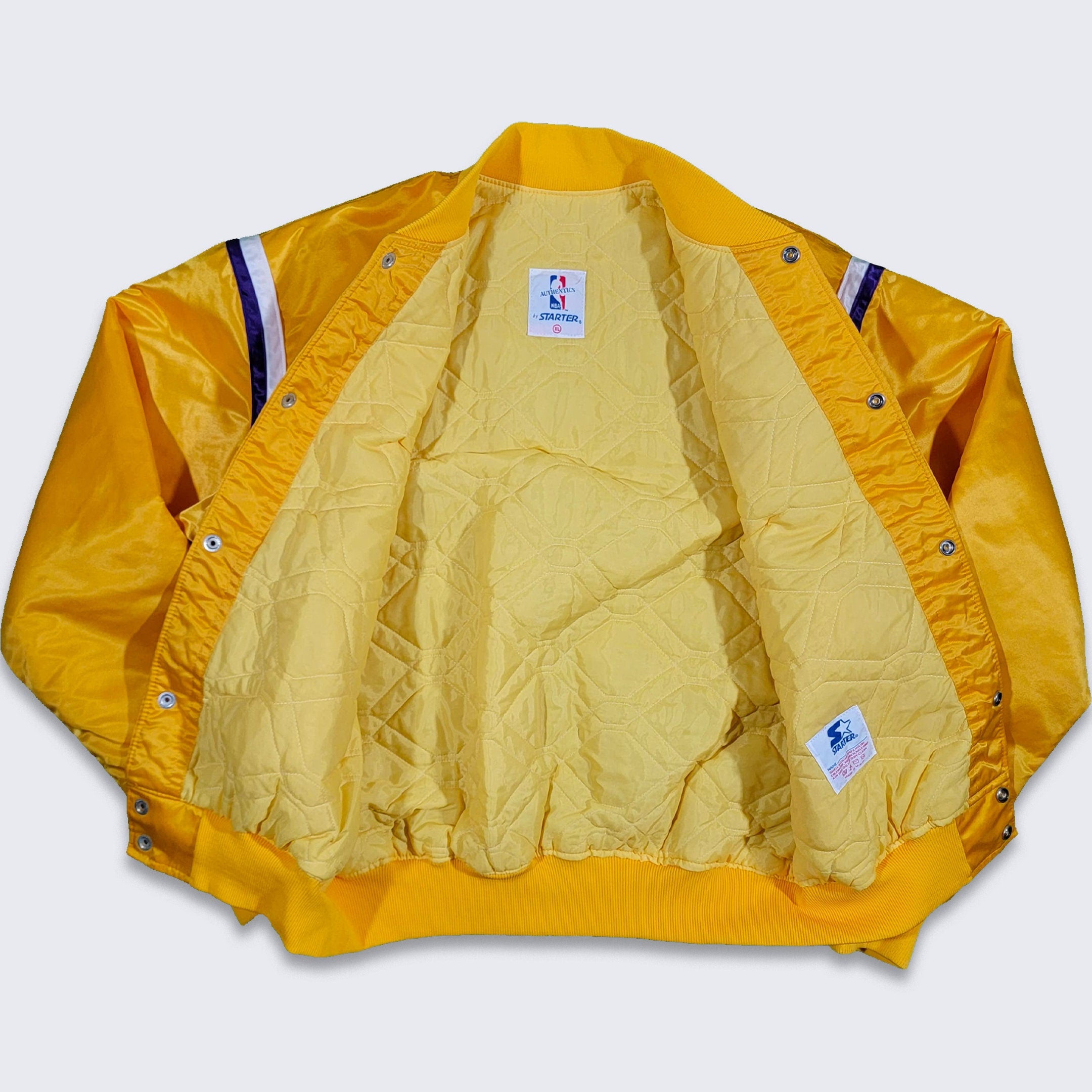 Reclaimed Vintage inspired cotton jersey bomber jacket in yellow - YELLOW