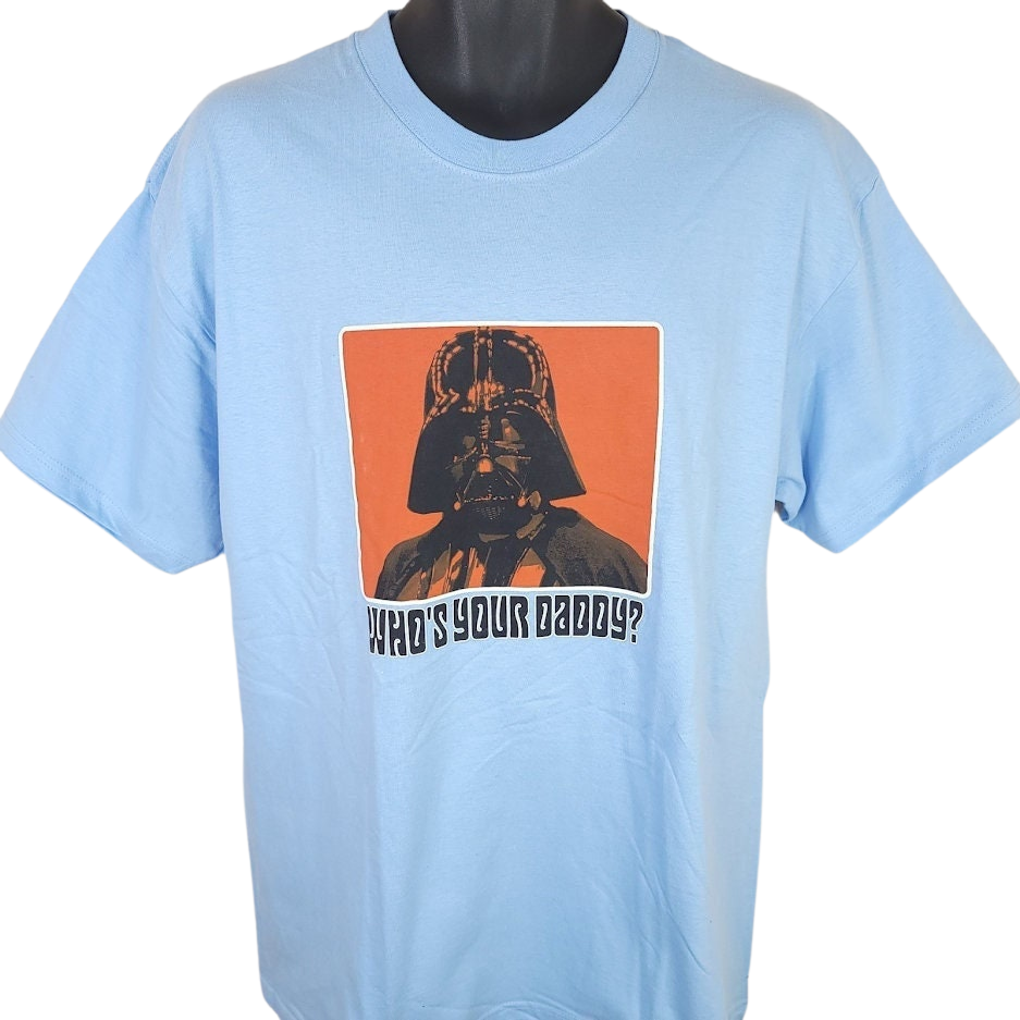 Star Wars T-Shirt Vintage 00s Darth Vader Whos Your Daddy Mens