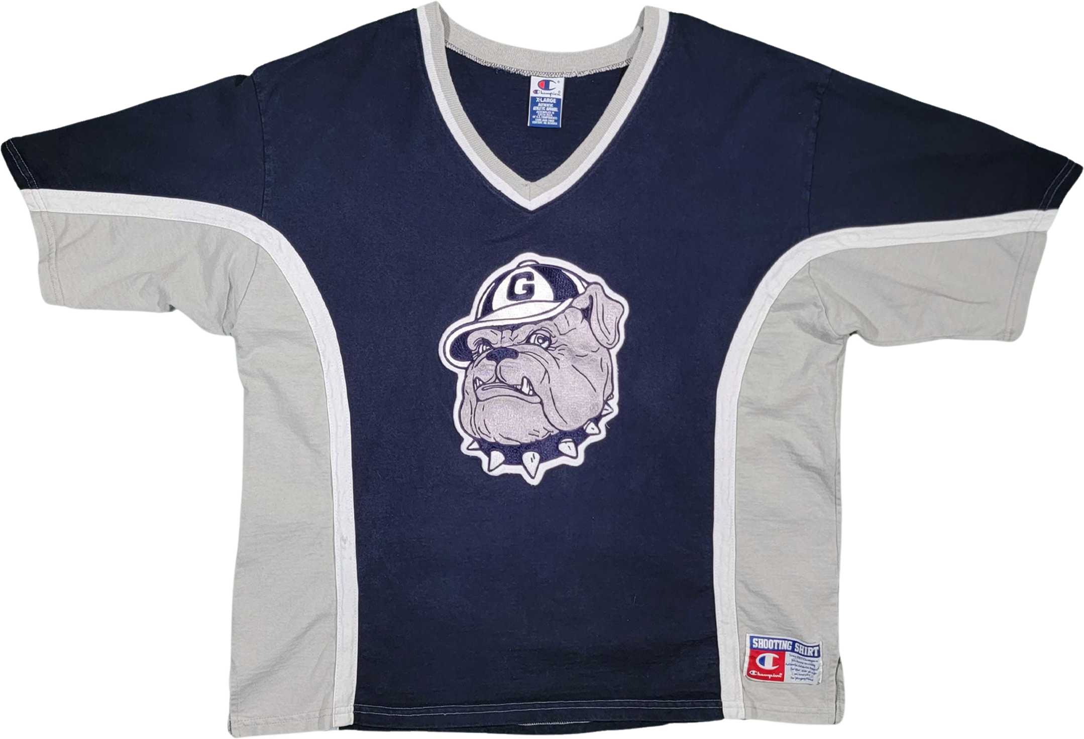 Vintage Georgetown Snap Button Warm-up Basketball Jersey Shirt Size L