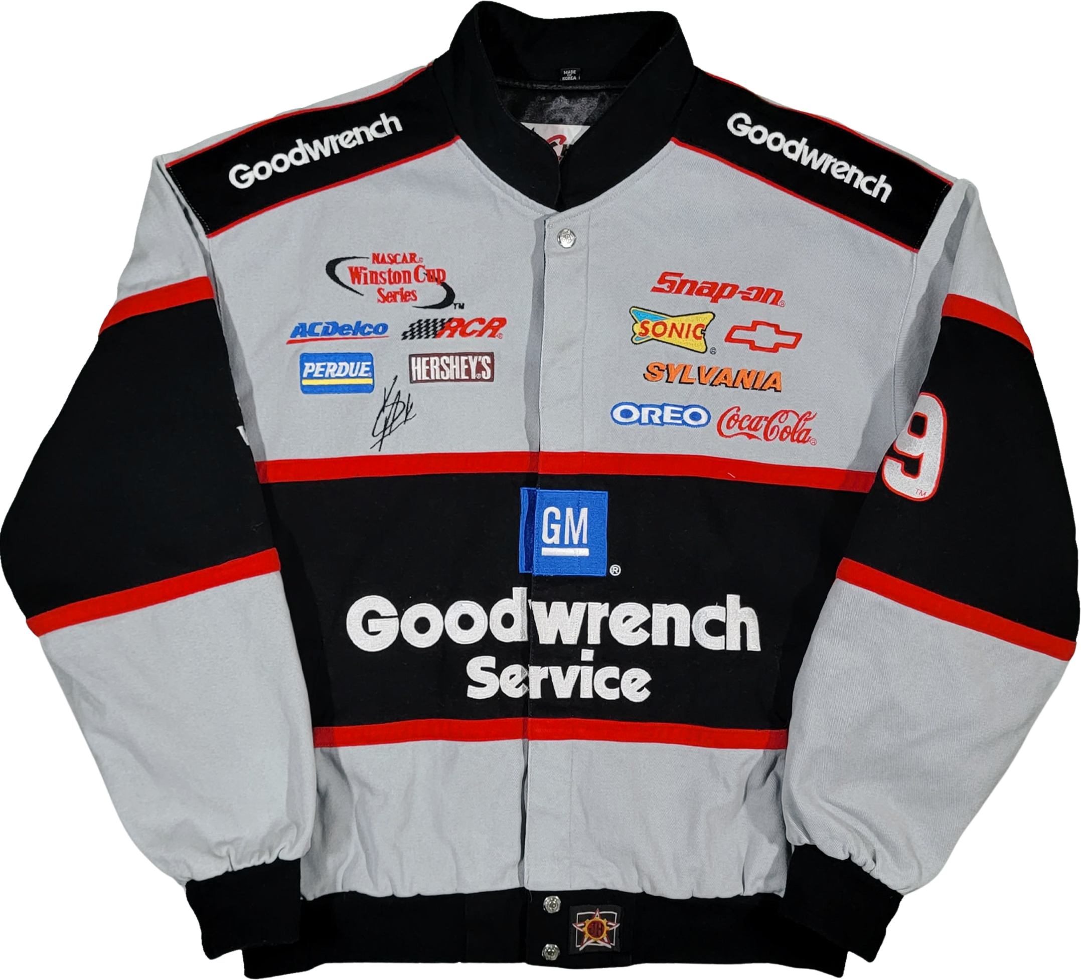 Nascar Vintage Kevin Harvick Jeff Hamilton Racing Jacket Chase