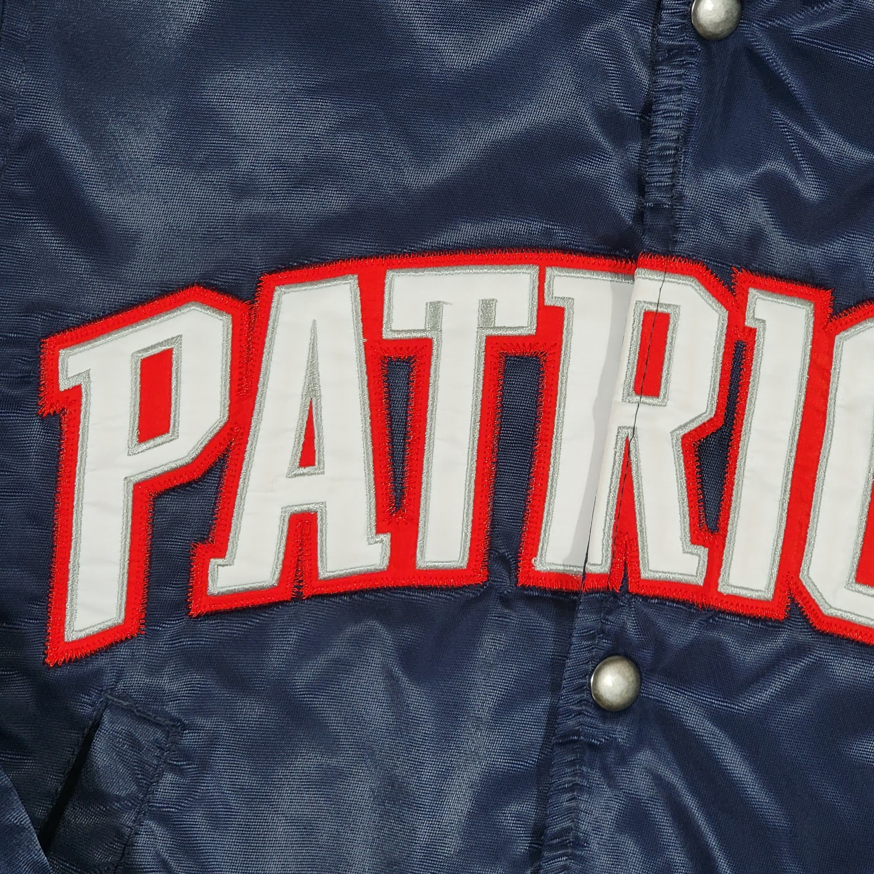 Vintage New England Patriots Youth Kid's Starter Satin Bomber Jacket Nfl  Footb