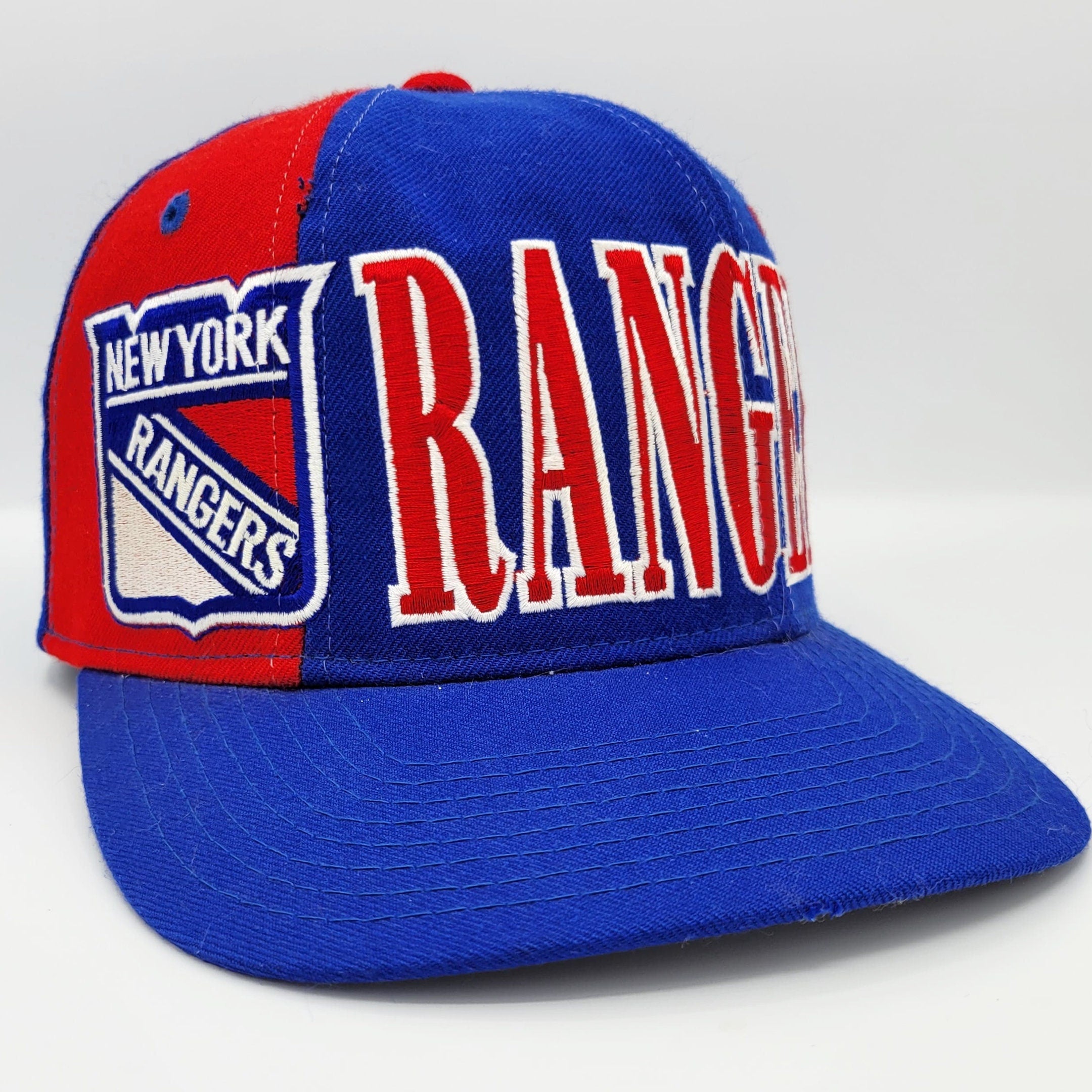 New York Rangers Vintage 90s Starter Snapback Hat Tri Power