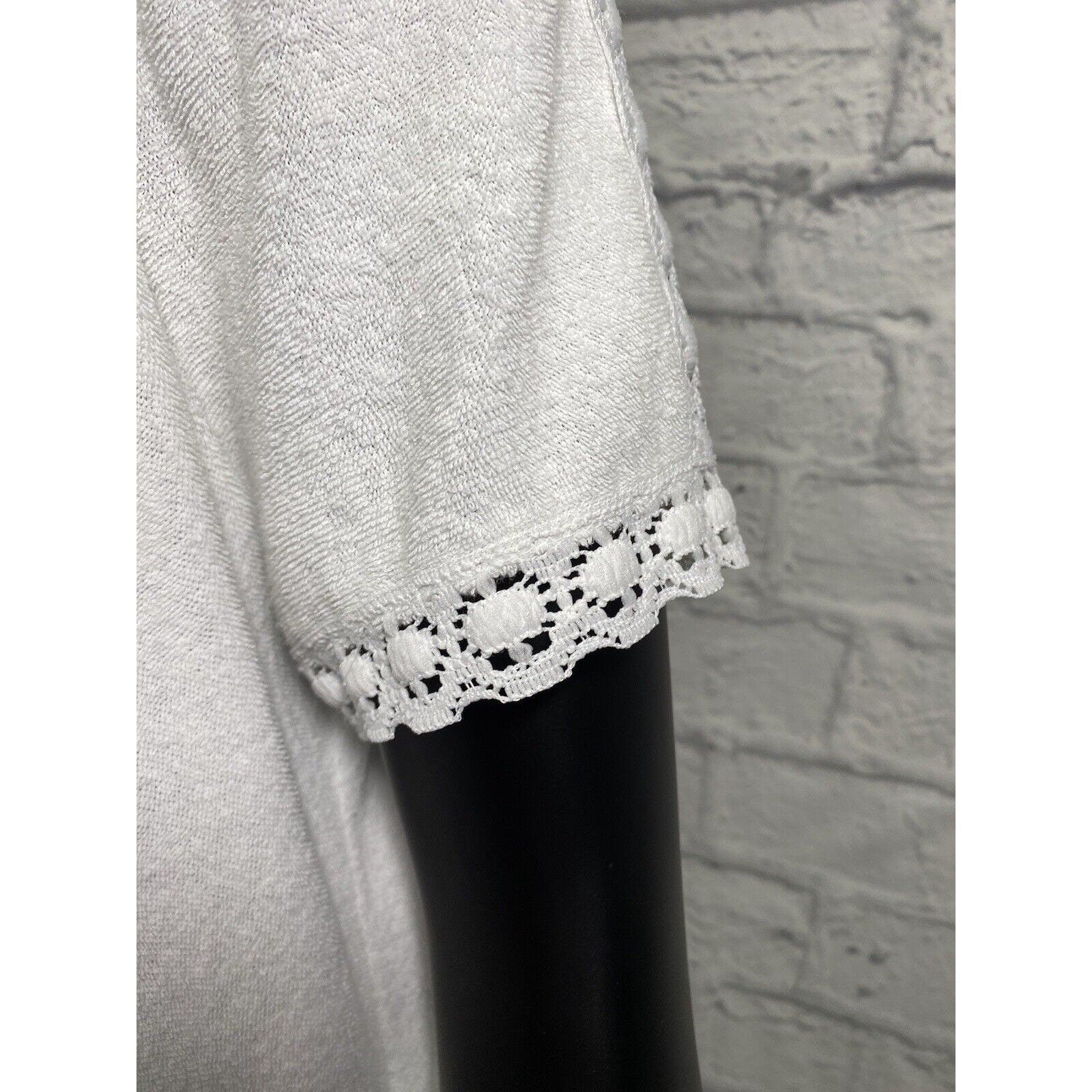 Vintage Terry Cloth Katz Swim Cover Nightgown Robe White Talon Zip 70s